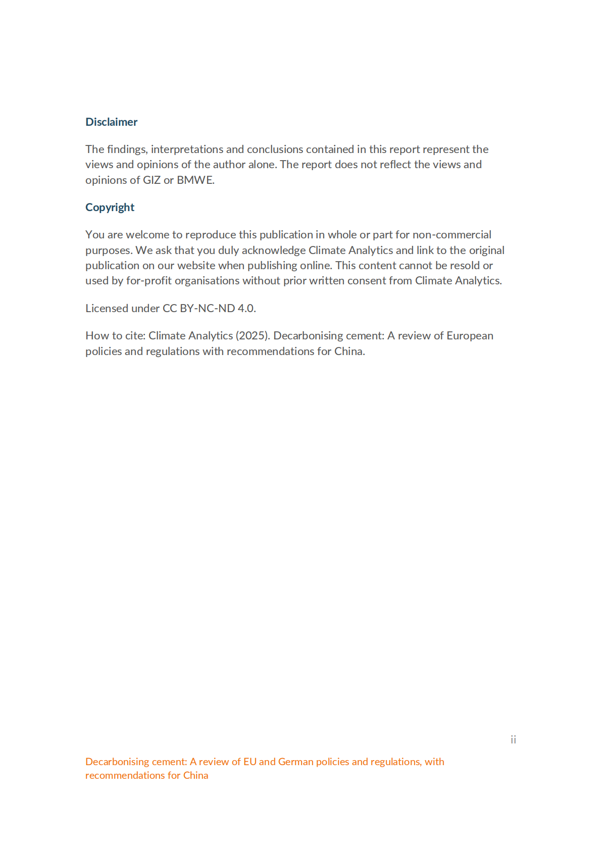 2025水泥行业脱碳：欧盟和德国的政策法规研究及对中国的建议研究报告（英文版） 第3页