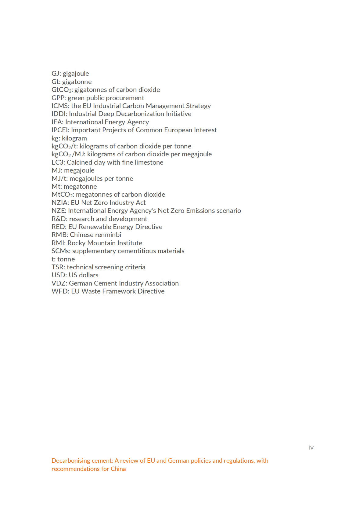 2025水泥行业脱碳：欧盟和德国的政策法规研究及对中国的建议研究报告（英文版） 第5页