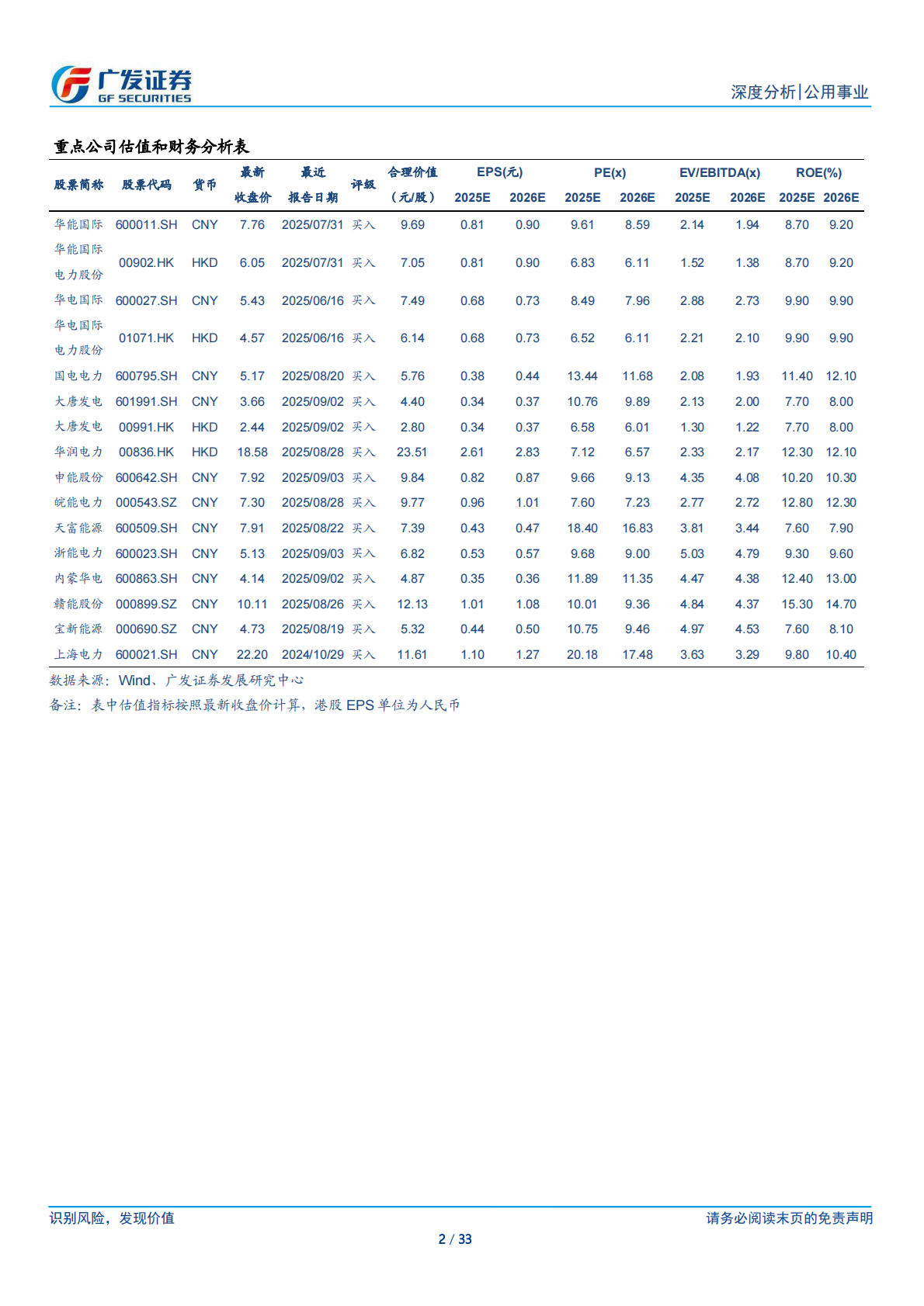 广发证券：火电公用事业化系列一：火电新框架：十年淬变，焕发新生 第2页