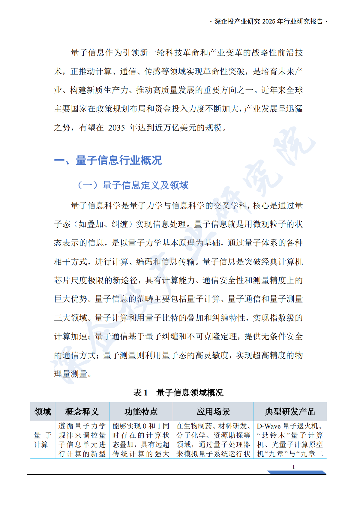 深企投：2025年量子信息行业研究报告 第6页