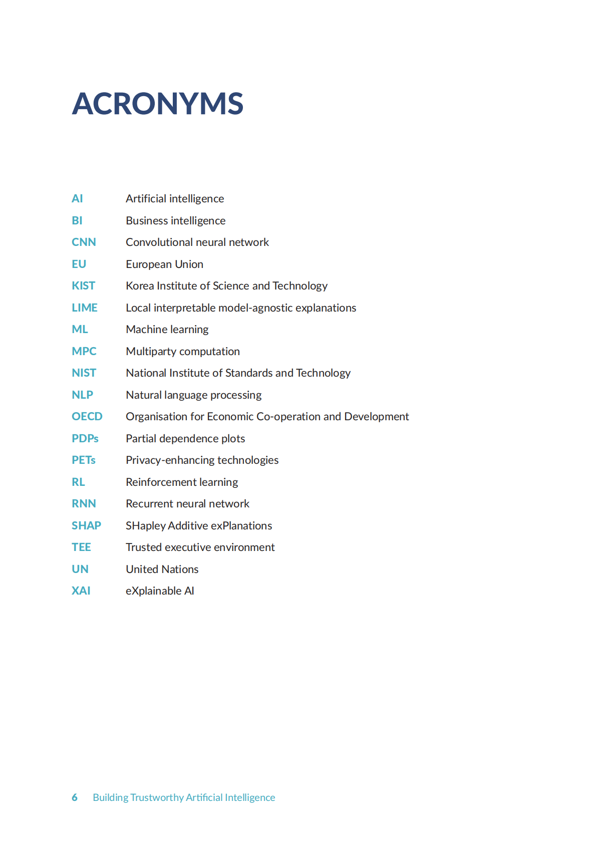 世界银行：2025年构建值得信赖的人工智能：框架、应用和准备状态的自我评估报告（英文版） 第6页