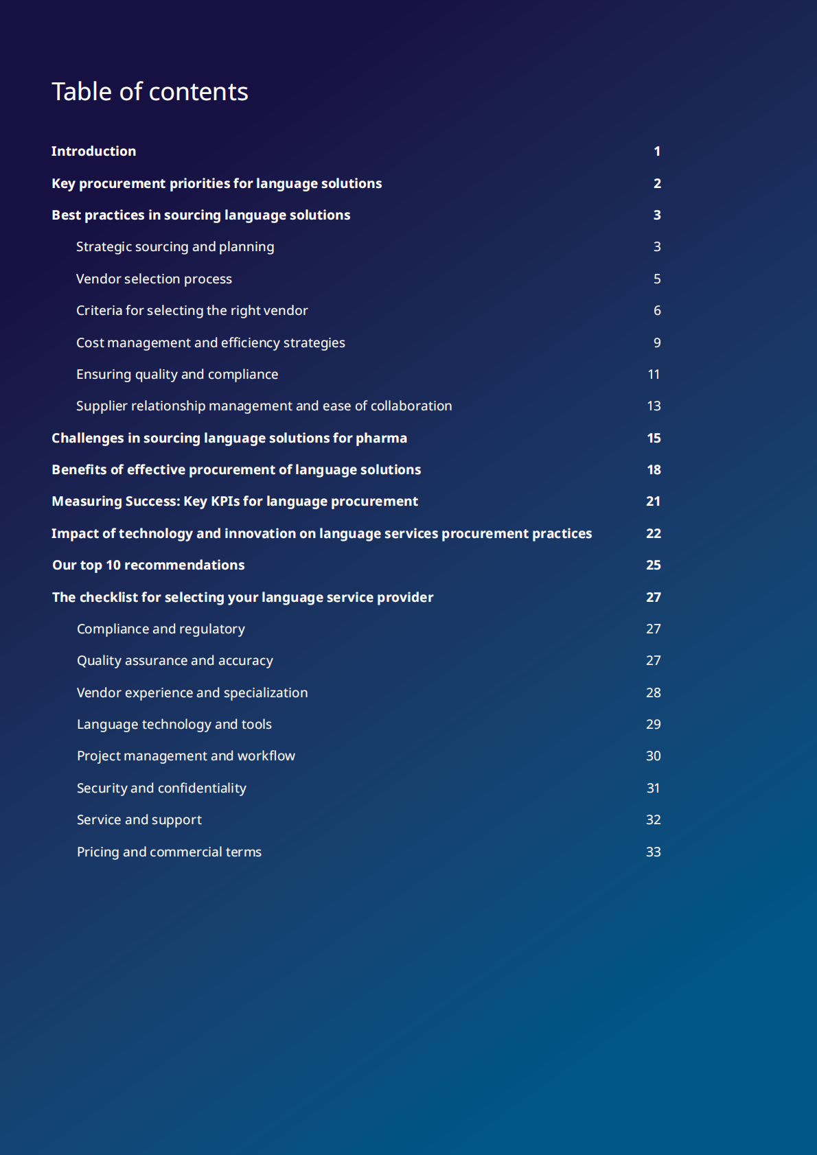 IQVIA艾昆纬：2025年制药行业语言解决方案采购最佳实践白皮书（英文版） 第2页