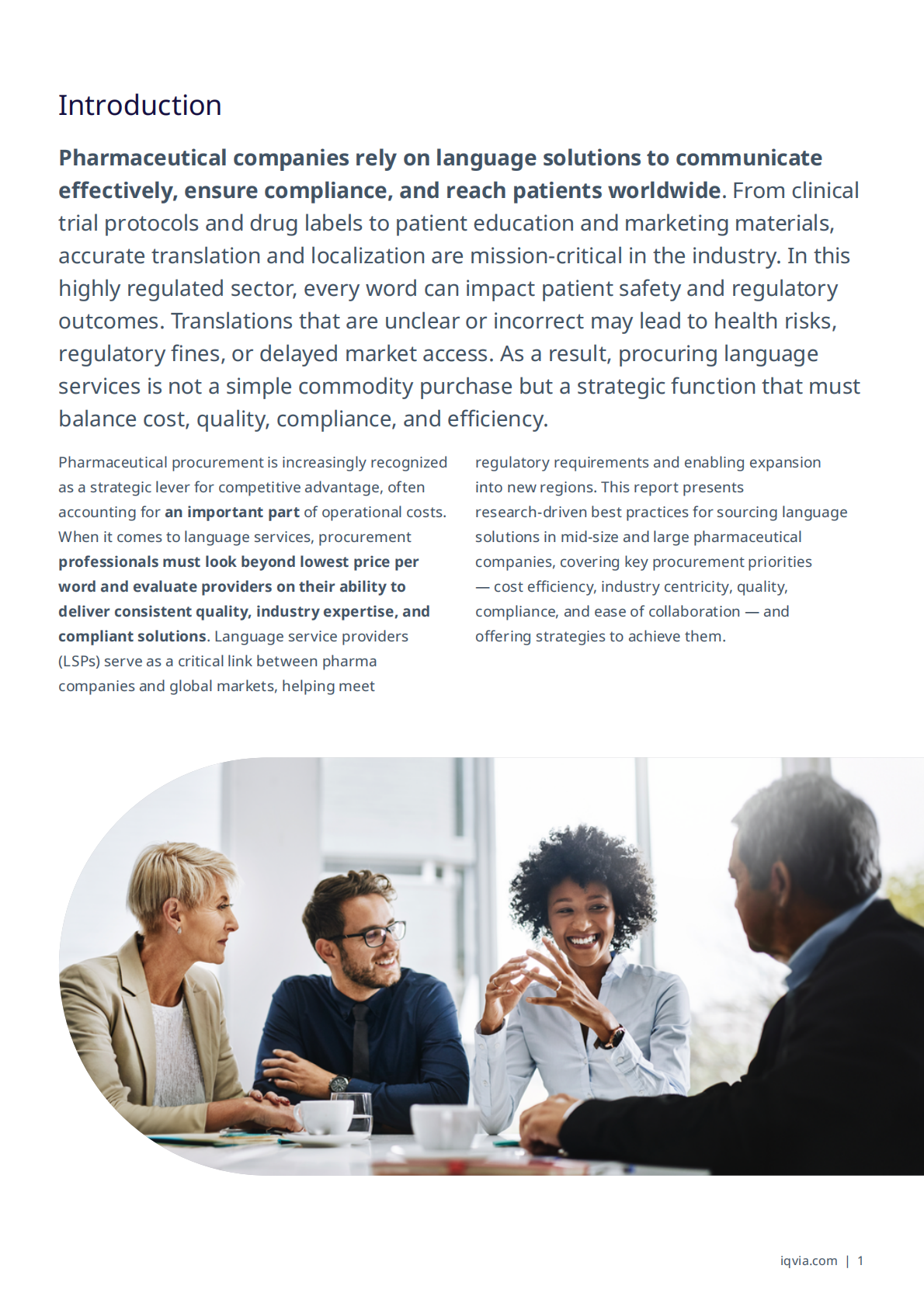 IQVIA艾昆纬：2025年制药行业语言解决方案采购最佳实践白皮书（英文版） 第3页