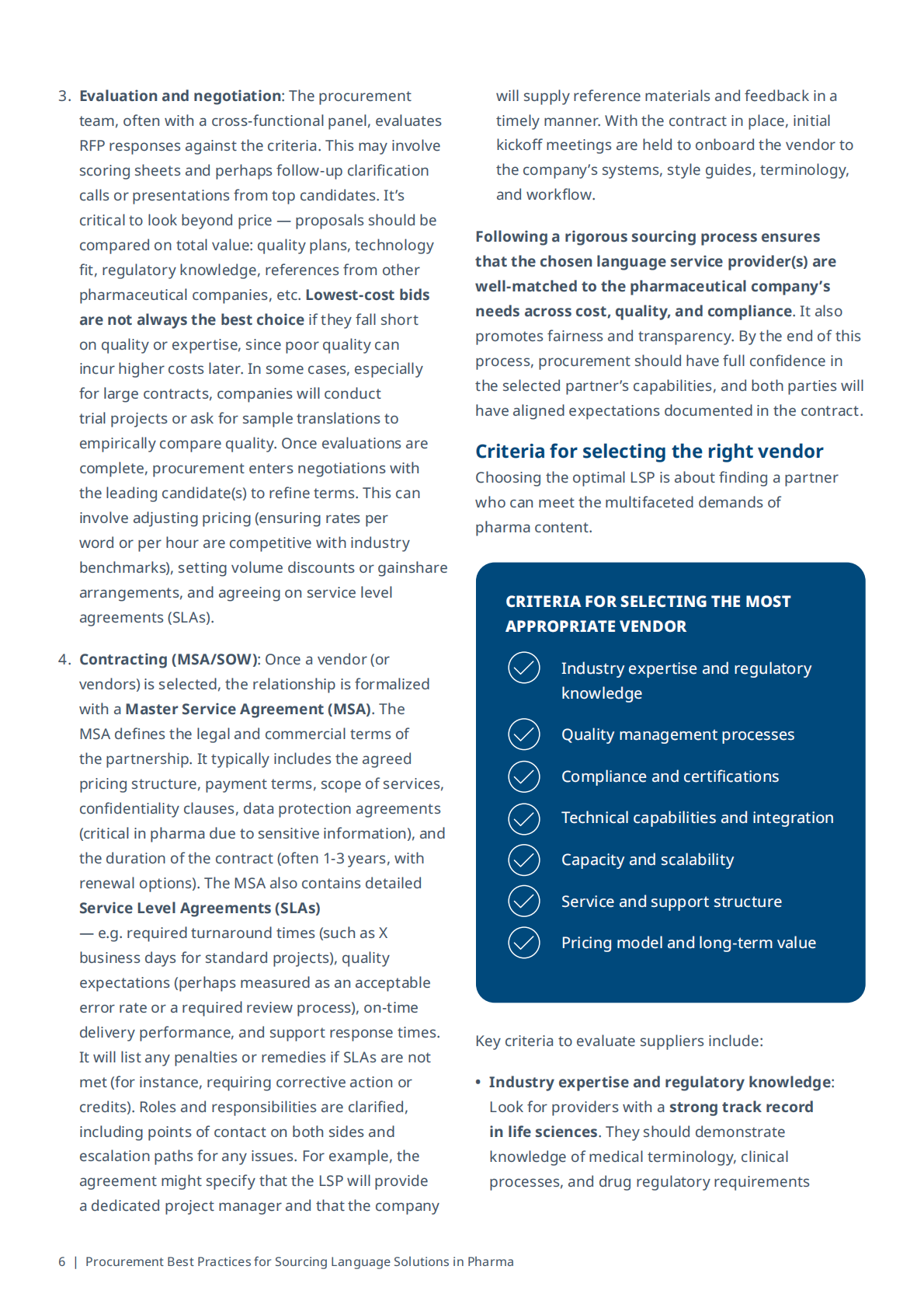 IQVIA艾昆纬：2025年制药行业语言解决方案采购最佳实践白皮书（英文版） 第8页