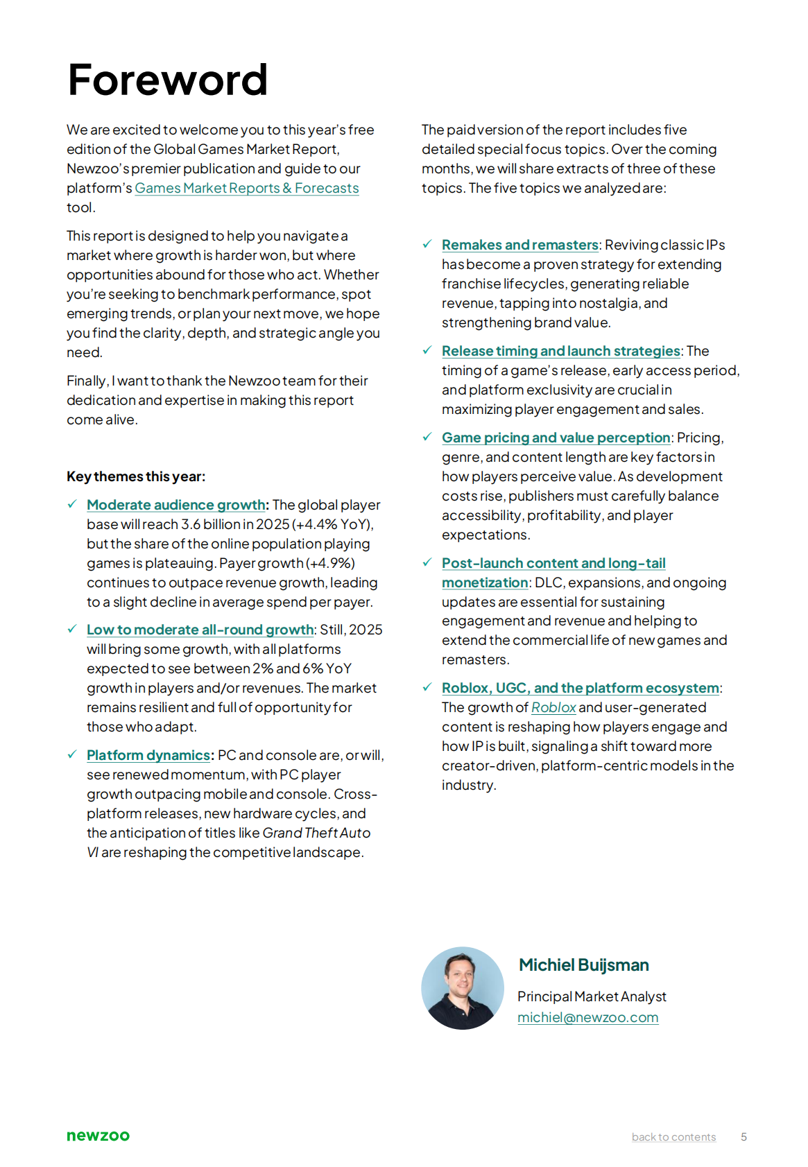 Newzoo：2025年全球游戏市场报告（英文版） 第5页