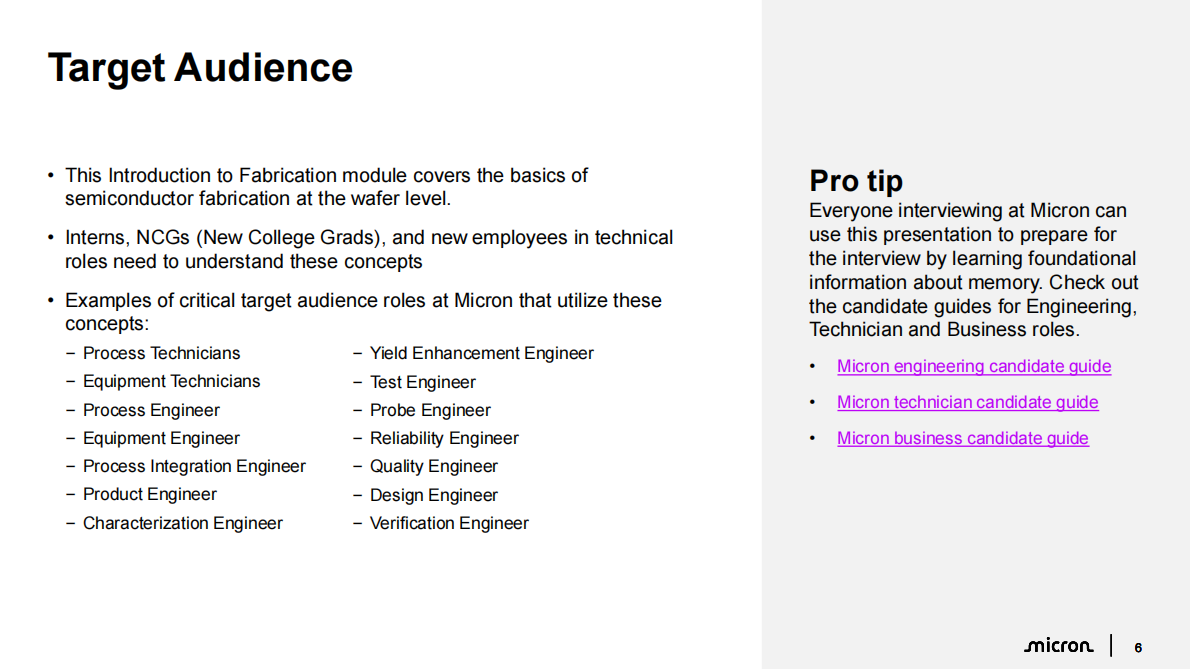 美光（Micron）：2025年半导体制造工艺介绍报告（英文版） 第6页