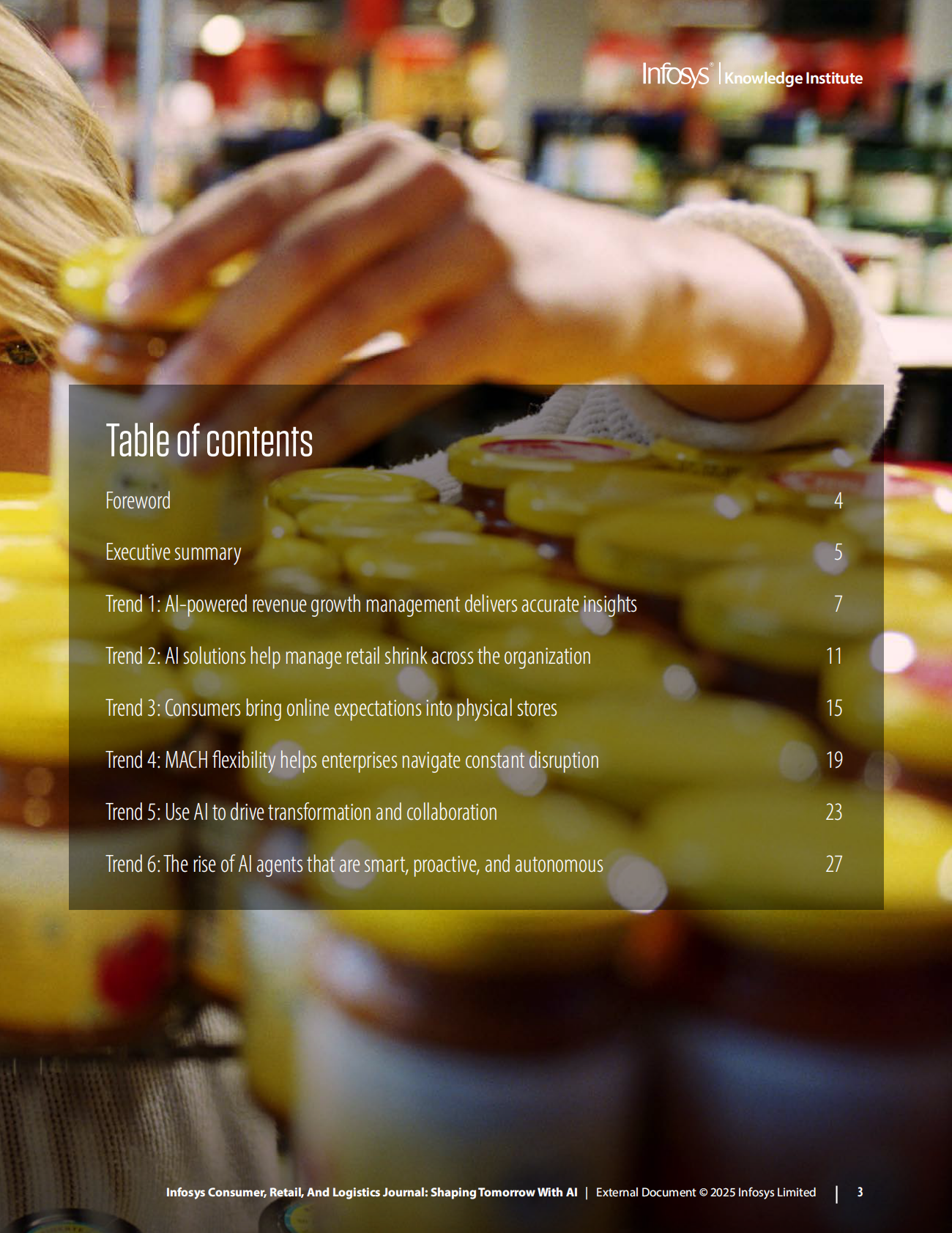 印孚瑟斯Infosys：2025年信息、零售和物流杂志：用人工智能塑造未来报告（英文版） 第3页