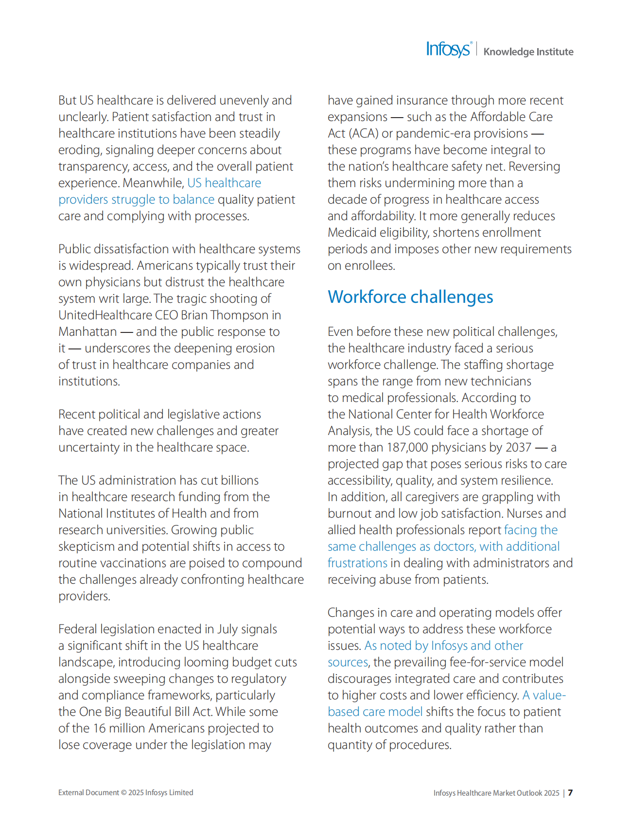 印孚瑟斯Infosys：2025年医疗保健市场前景报告（英文版） 第7页
