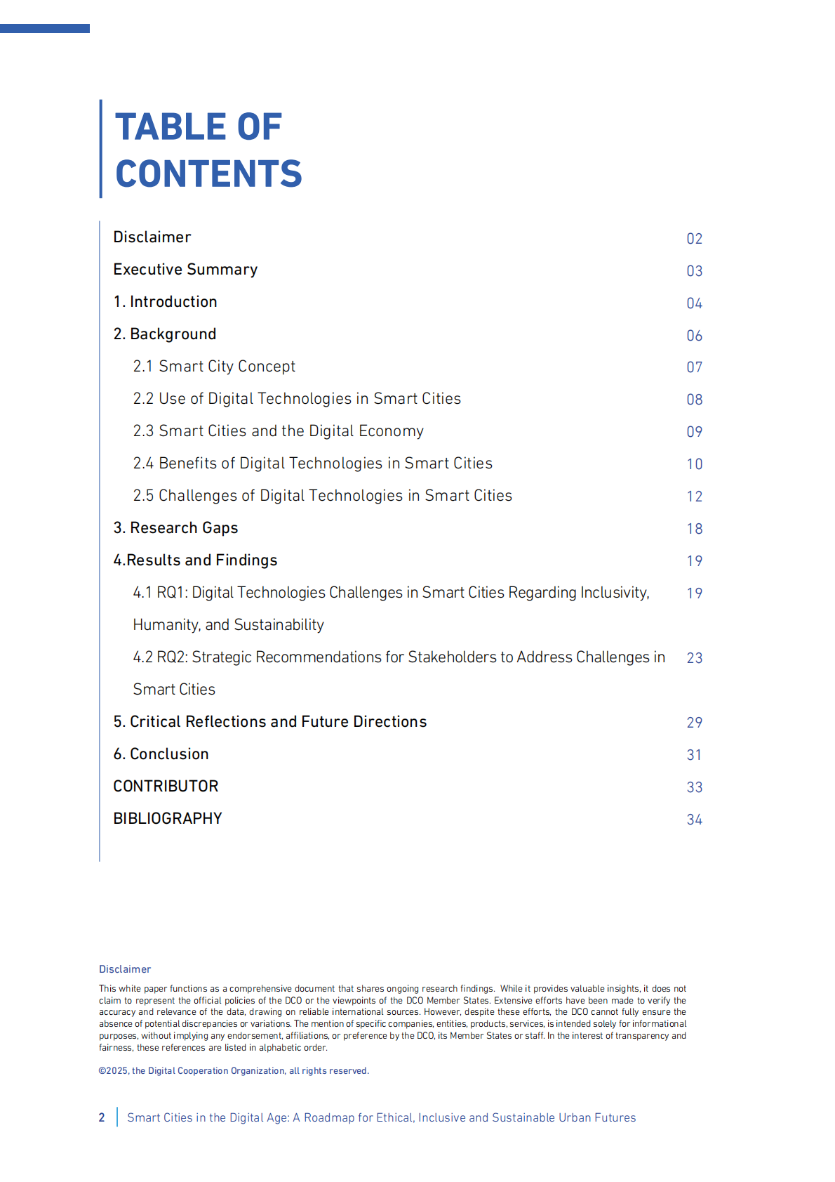 DCO数字合作组织：2025年数字时代的智慧城市：伦理、包容和可持续城市未来的路线图（英文版） 第2页