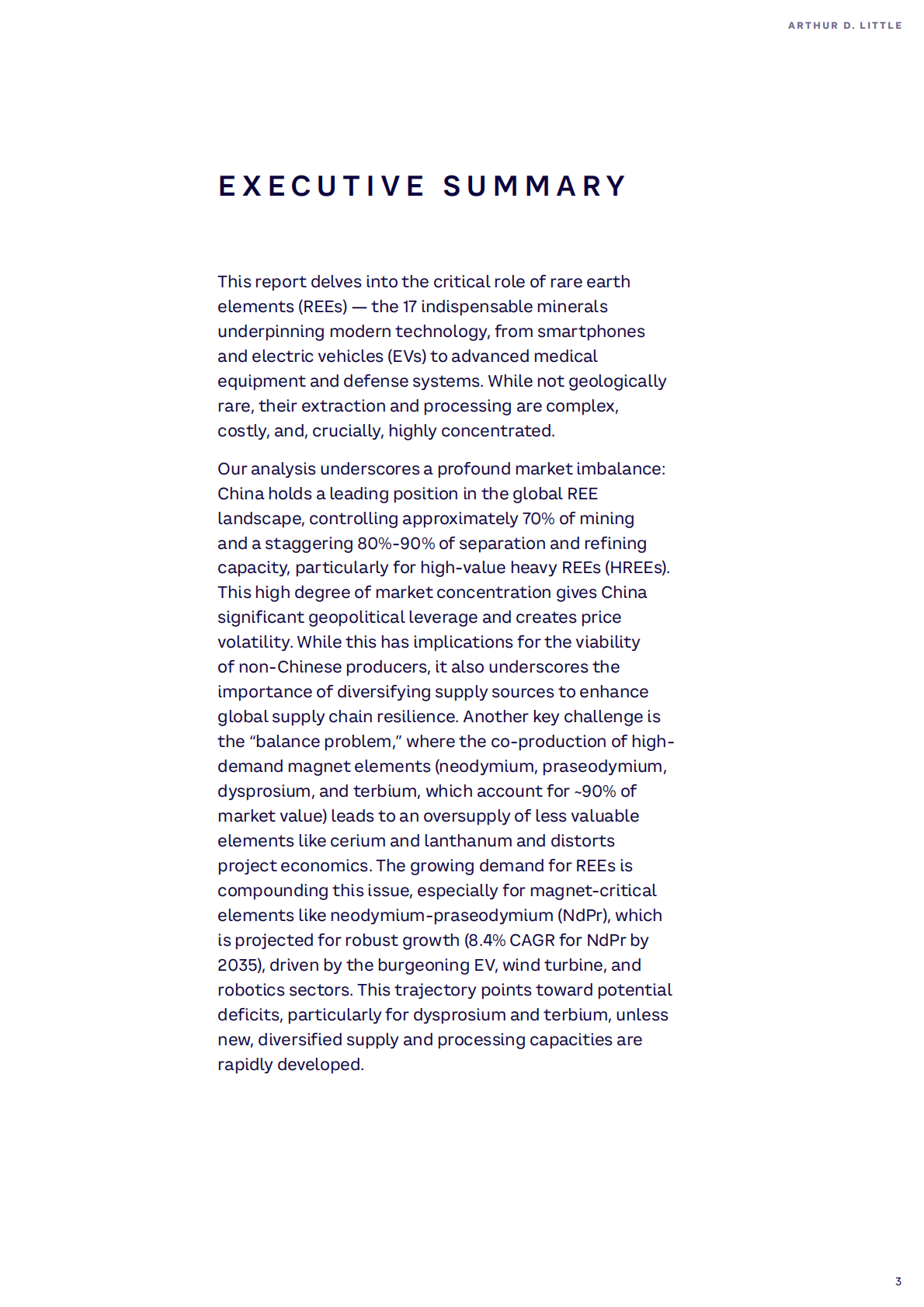 Arthur D. Little理特咨询：2025年稀土资源-市场动态和地缘政治如何推动多样的投资路径报告（英文版） 第3页