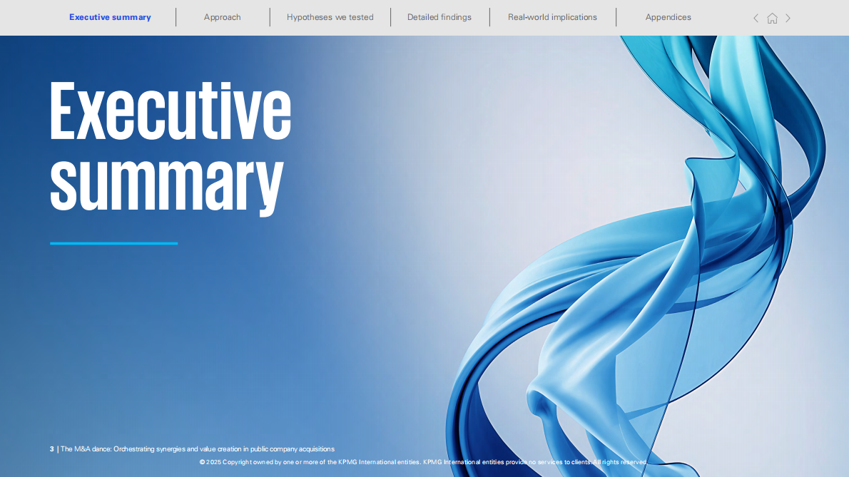 毕马威：2025年并购之舞：统筹上市公司收购中的协同效应与价值创造报告（英文版） 第3页