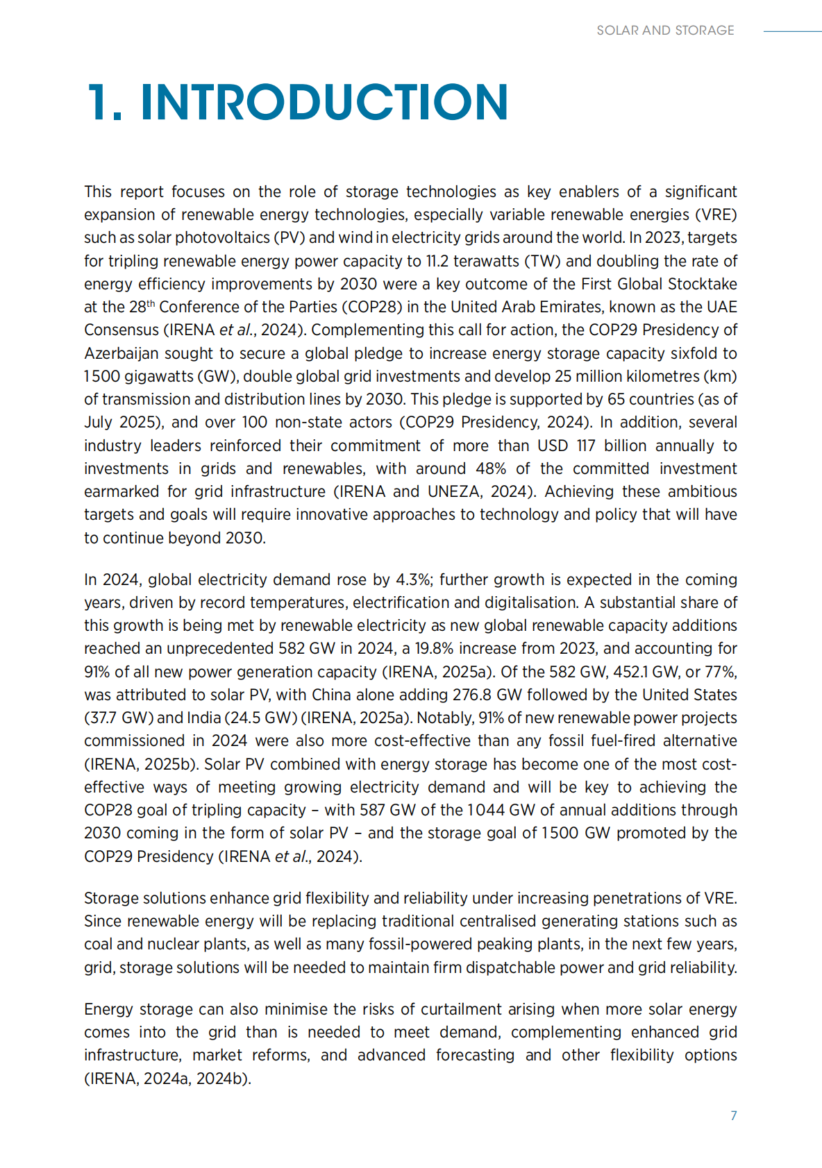 IRENA国际可再生能源署：2025年光伏与储能助力能源转型手册（英文版） 第7页