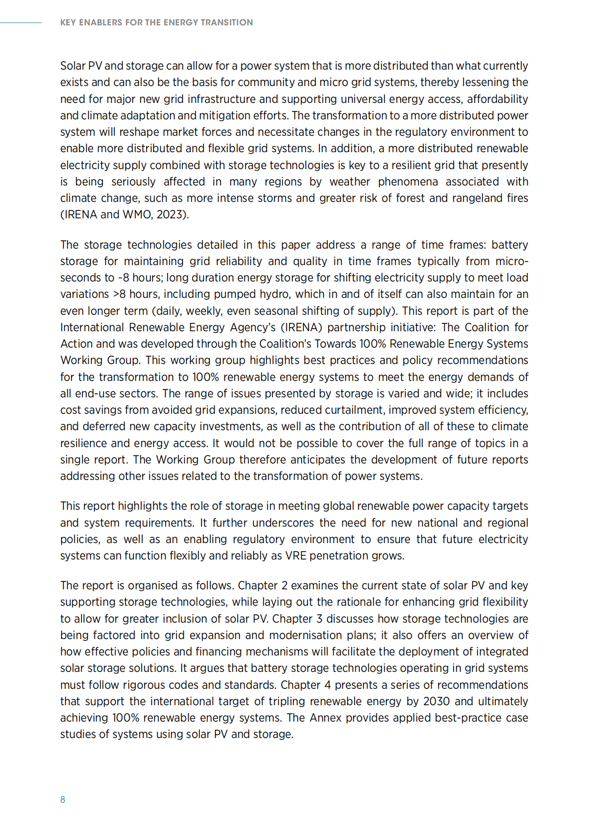 IRENA国际可再生能源署：2025年光伏与储能助力能源转型手册（英文版） 第8页