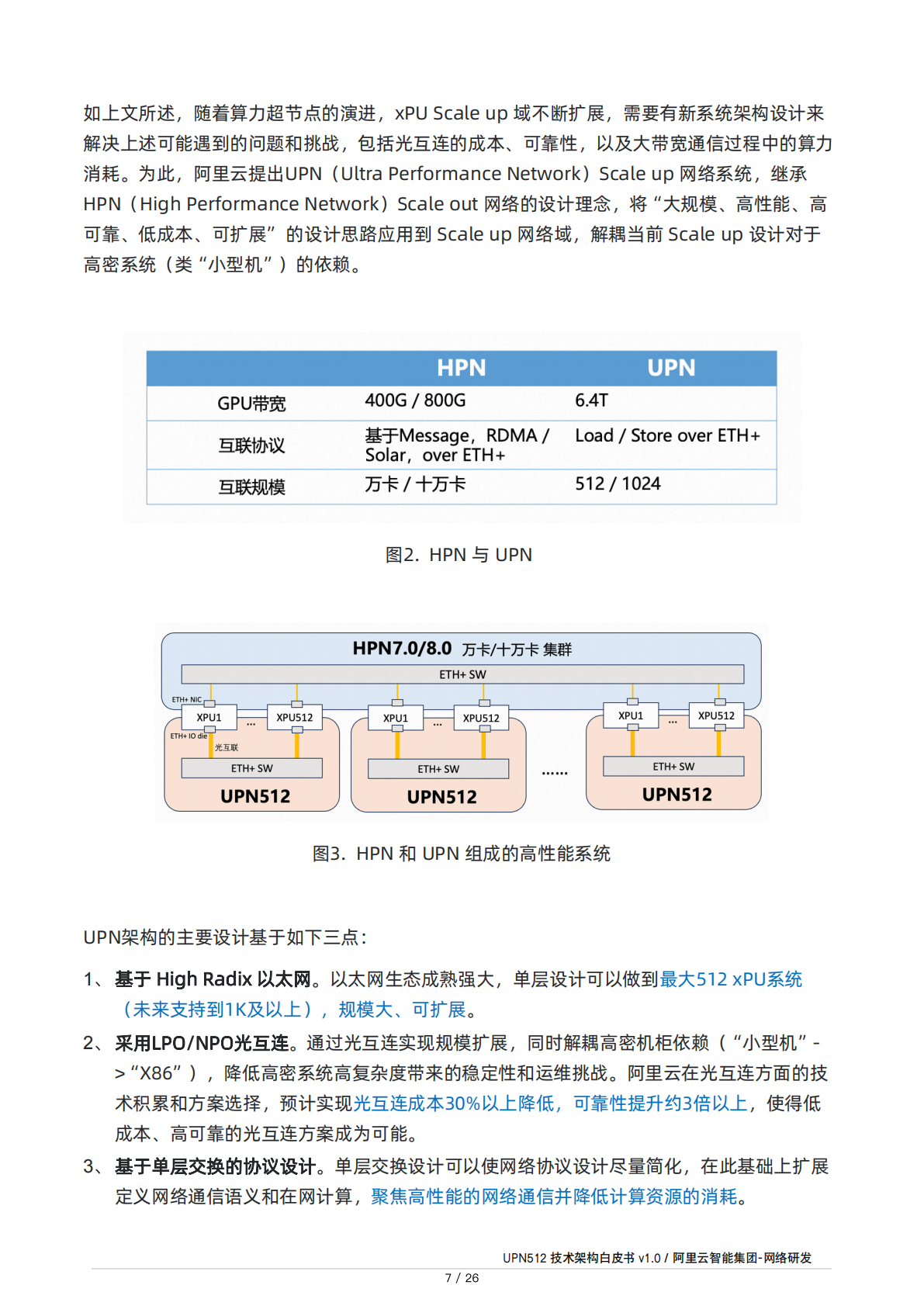 阿里云：2025年UPN512技术架构白皮书V1.0 第7页