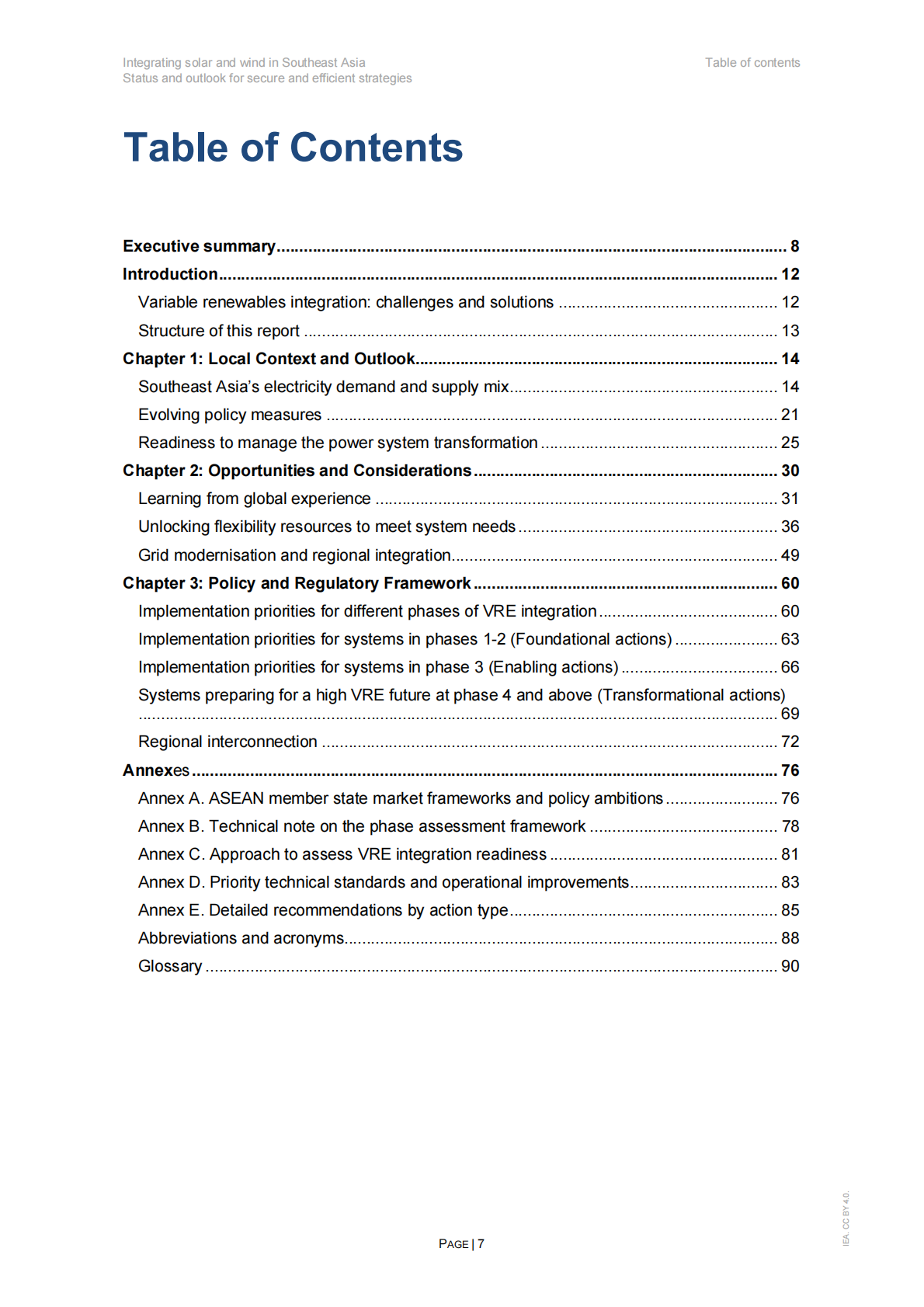 国际能源署IEA：整合东南亚的太阳能和风能-安全和高效策略的状态和前景 第7页