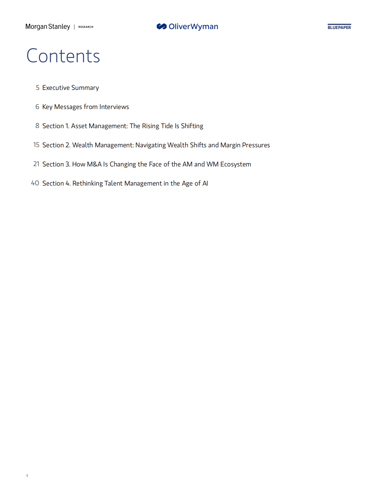 摩根士丹利奥纬咨询：2025年全球财富与资产管理报告：核心竞争力之争驱动并购浪潮（英文版） 第4页