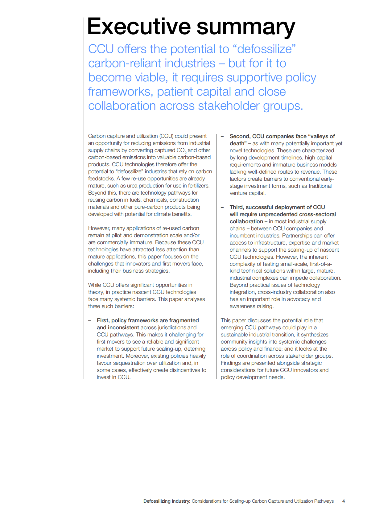 世界经济论坛：2025年脱碳工业：扩大碳捕获和利用途径的考虑报告（英文版） 第4页