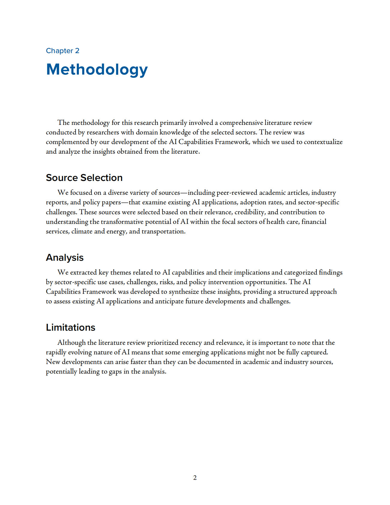 Rand兰德：2025年AI应用与行业转型：对医疗、金融服务、气候与能源及交通领域的影响报告（英文版） 第8页