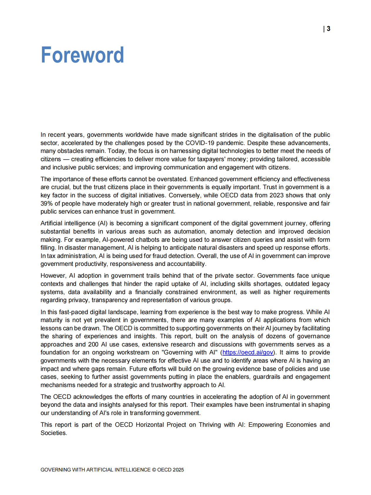 OECD经合组织：2025年AI赋能治理：核心政府职能的现状与未来研究报告（英文版） 第5页