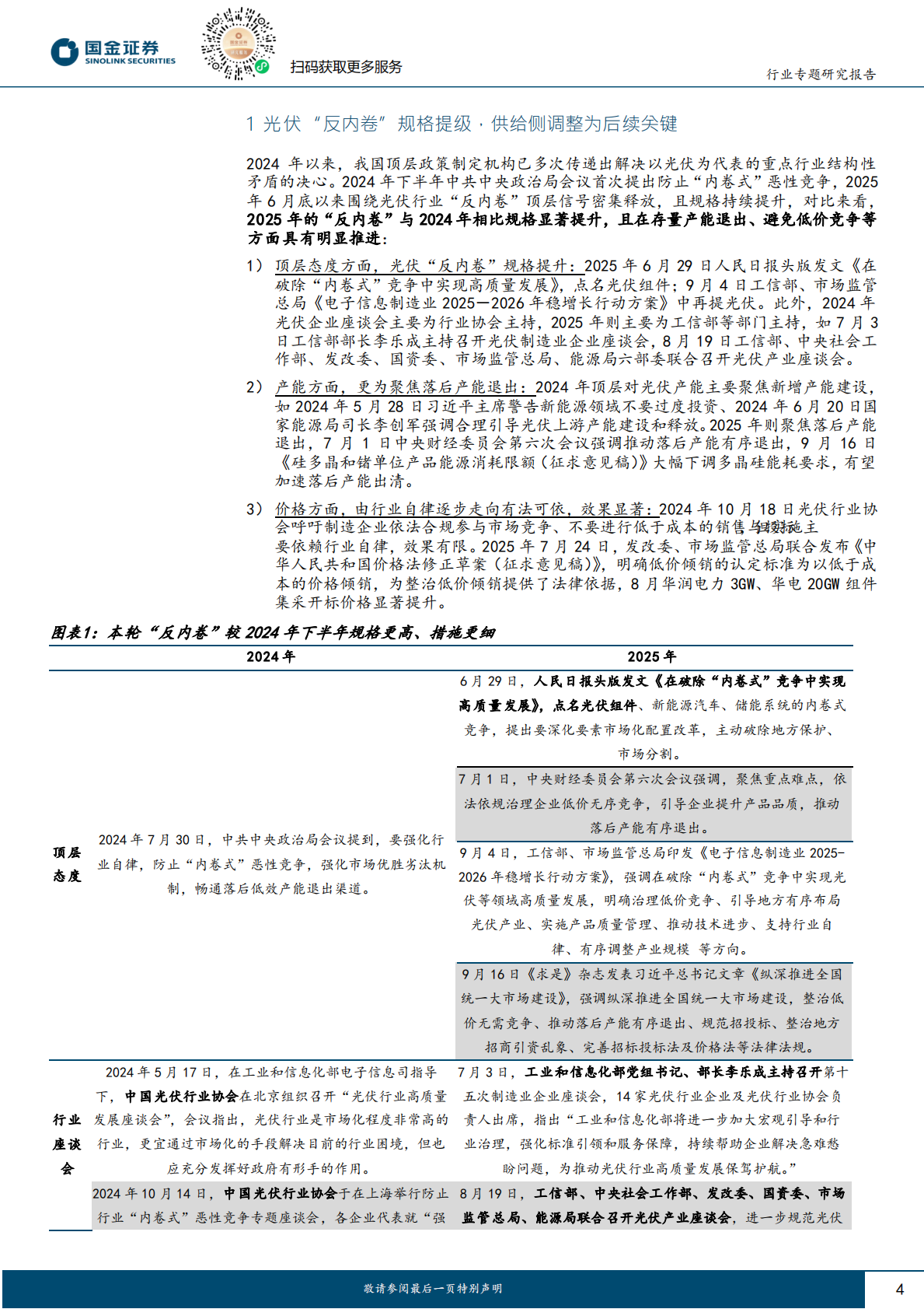 国金证券：光伏行业专题：顶层支持+市场化淘汰+技术迭代有望推动供给改善 第4页