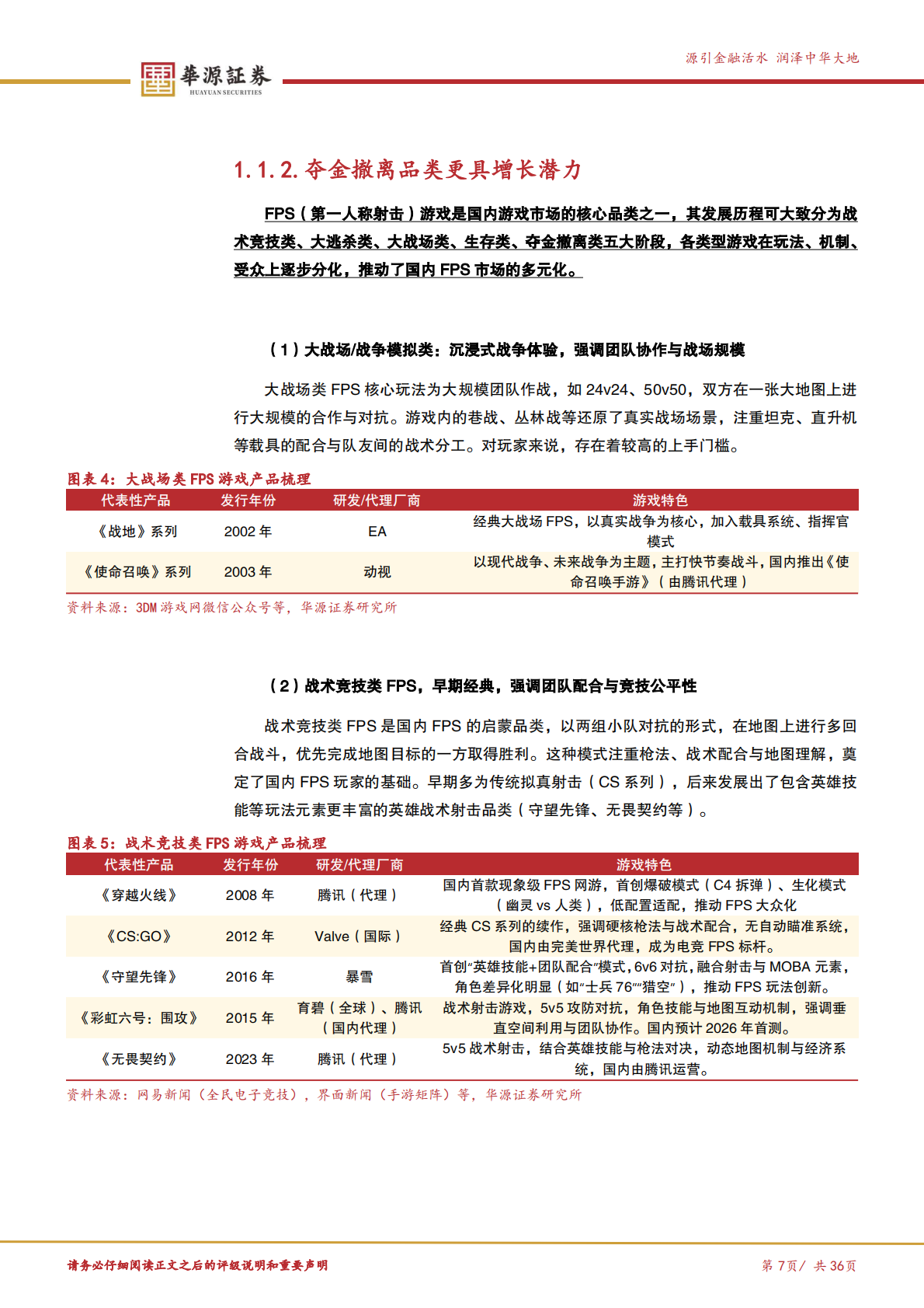 华源证券：理解腾讯系列报告（一）：《三角洲行动》看长青游戏的潜质 第7页