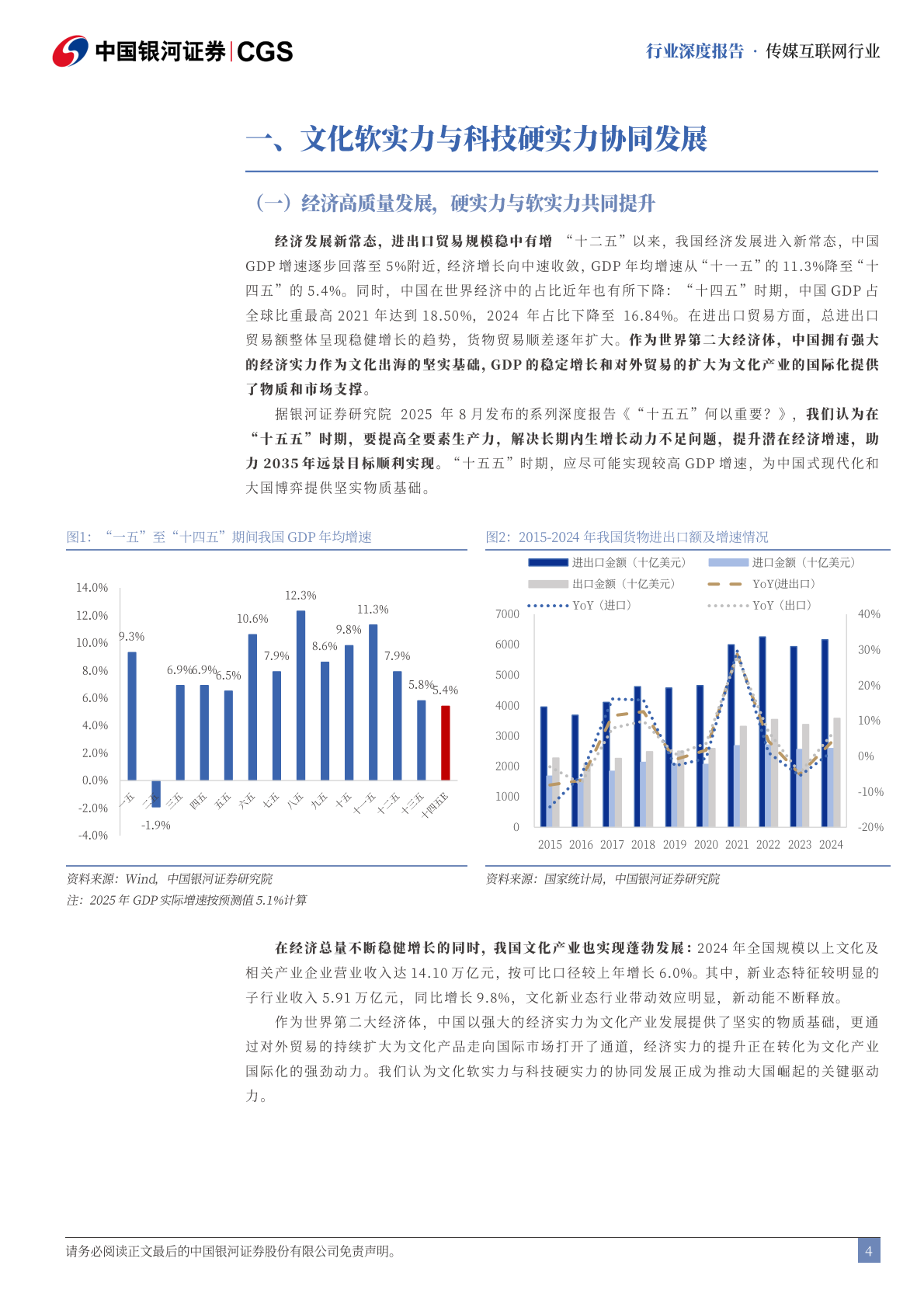 中国银河：传媒互联网行业深度报告：十五五规划行业前瞻-从文化自信到科技自强 第4页