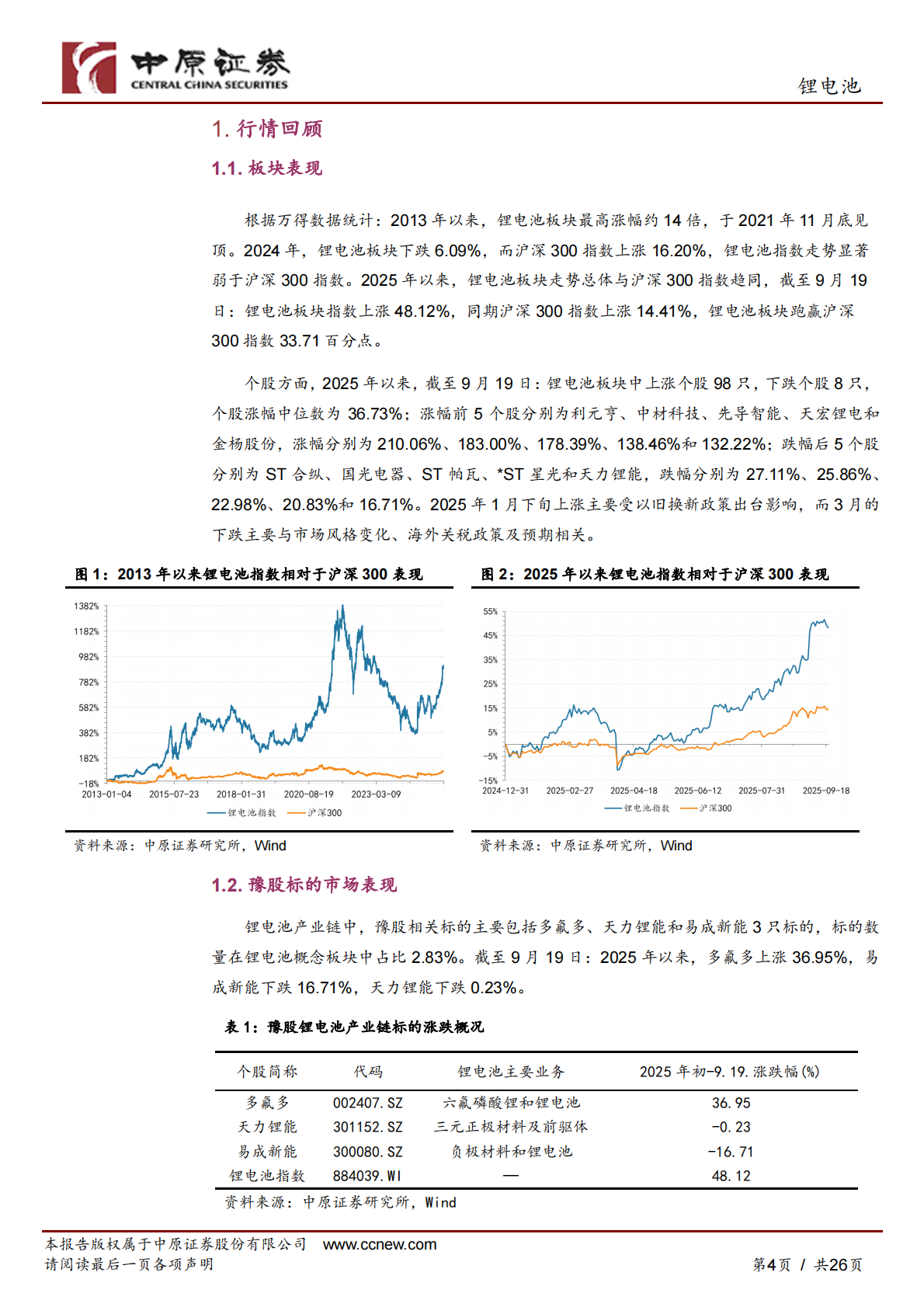 中原证券：锂电池行业2025年中报总结及展望：净利润恢复增长，板块持续关注 第4页