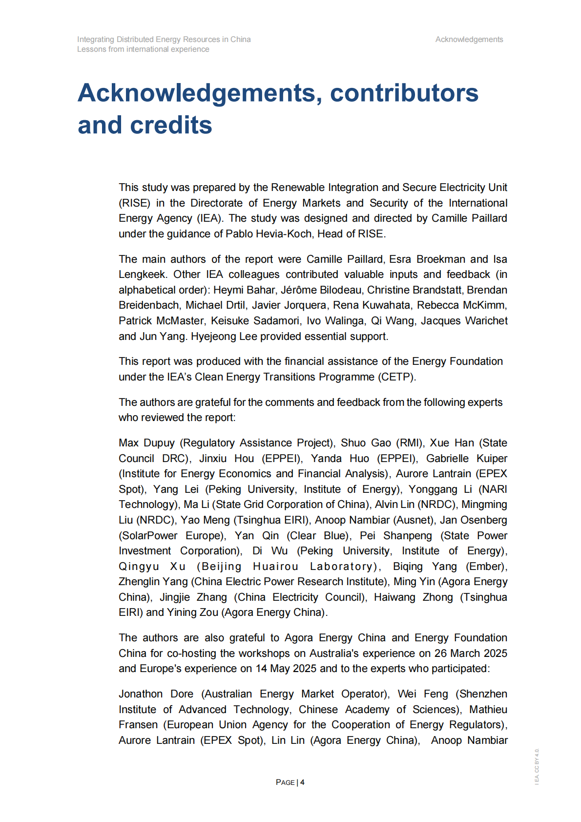 IEA国际能源署：2025年中国分布式能源资源整合：国际经验启示研究报告（英文版） 第4页