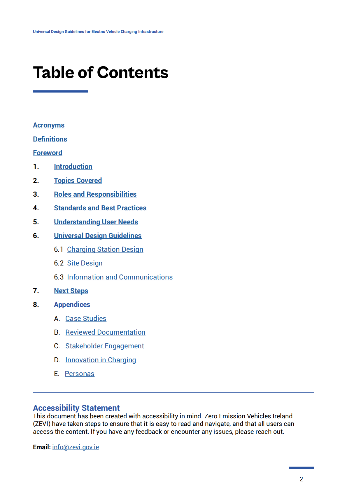 爱尔兰：2024年电动汽车充电基础设施通用设计指南报告（英文版） 第2页