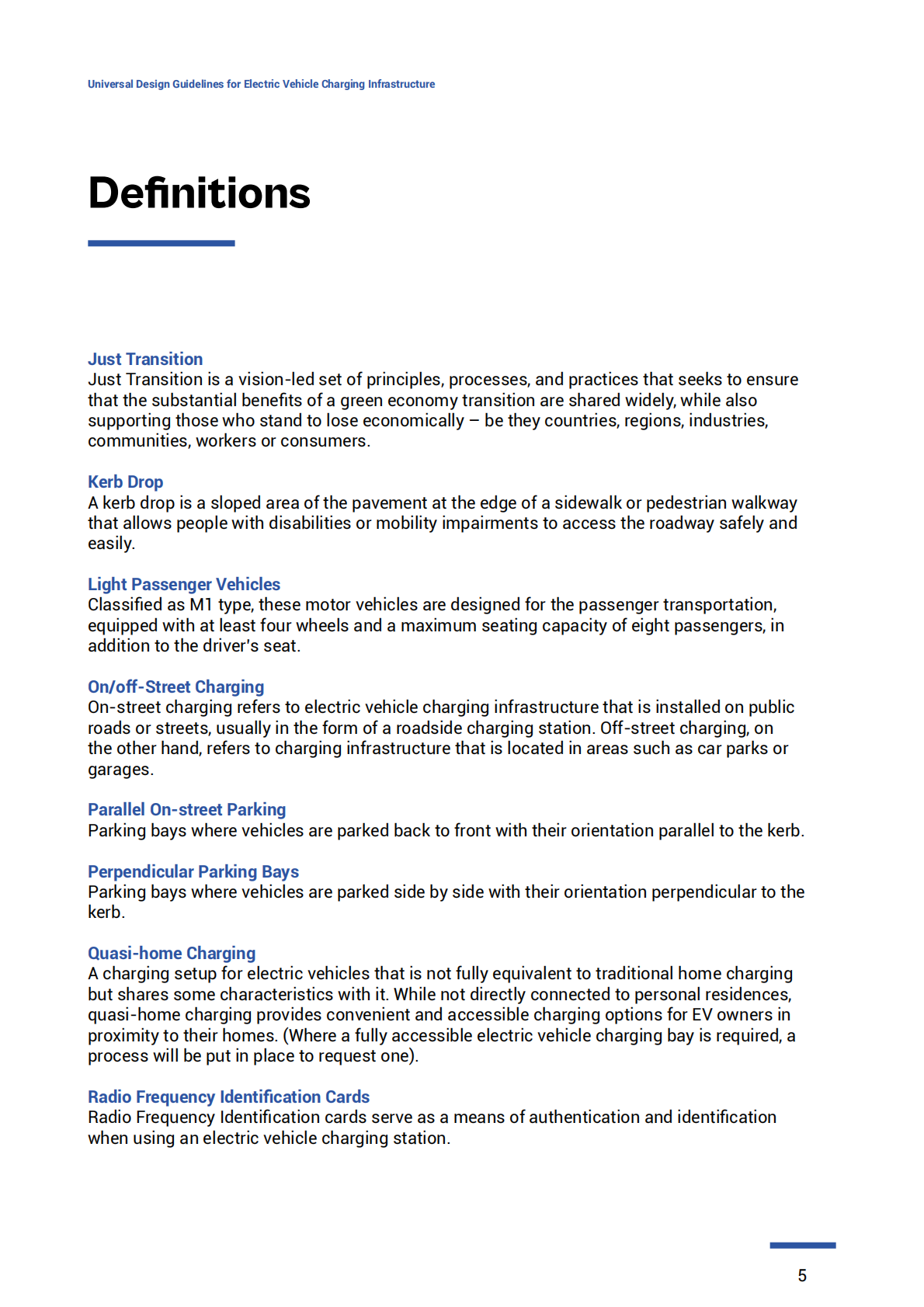 爱尔兰：2024年电动汽车充电基础设施通用设计指南报告（英文版） 第5页