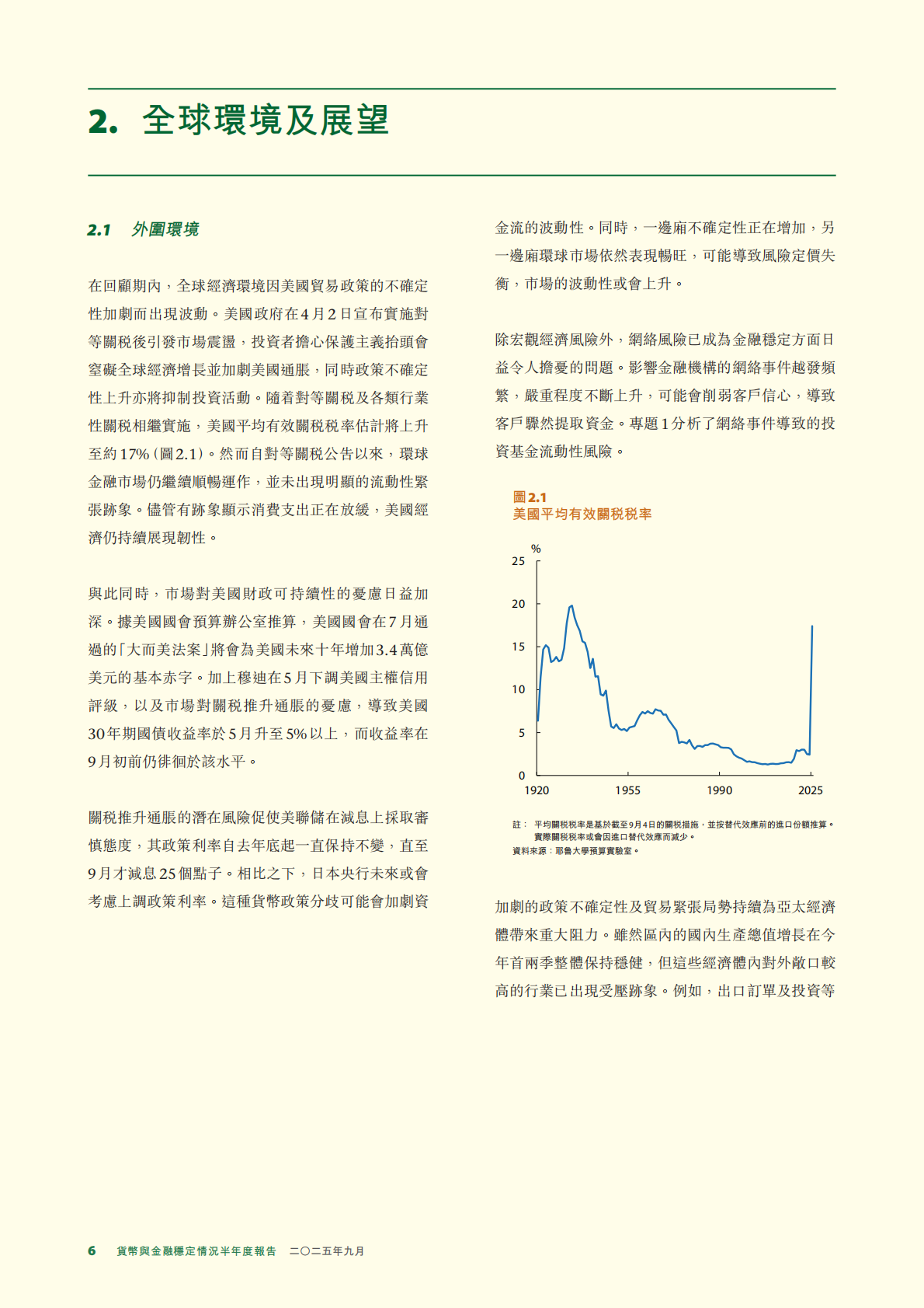 香港金融管理局：2025年貨幣與金融穩定情況半年度報告 第6页