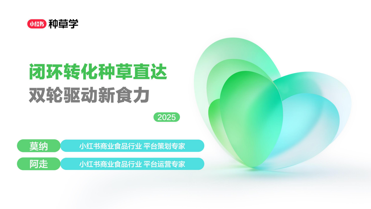 小红书：闭环转化种草直达：双轮驱动新食力2025 第1页