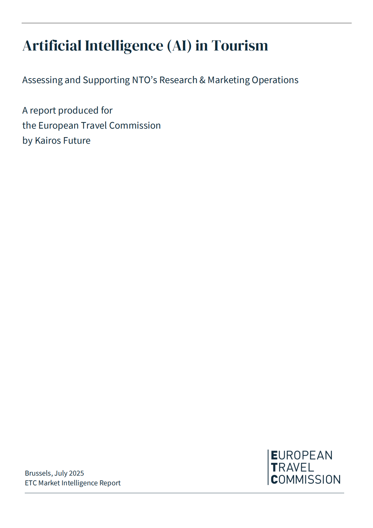 欧洲旅游委员会：2025年旅游业人工智能应用报告：评估并支持NTO的研究与营销运营工作（英文版） 第2页