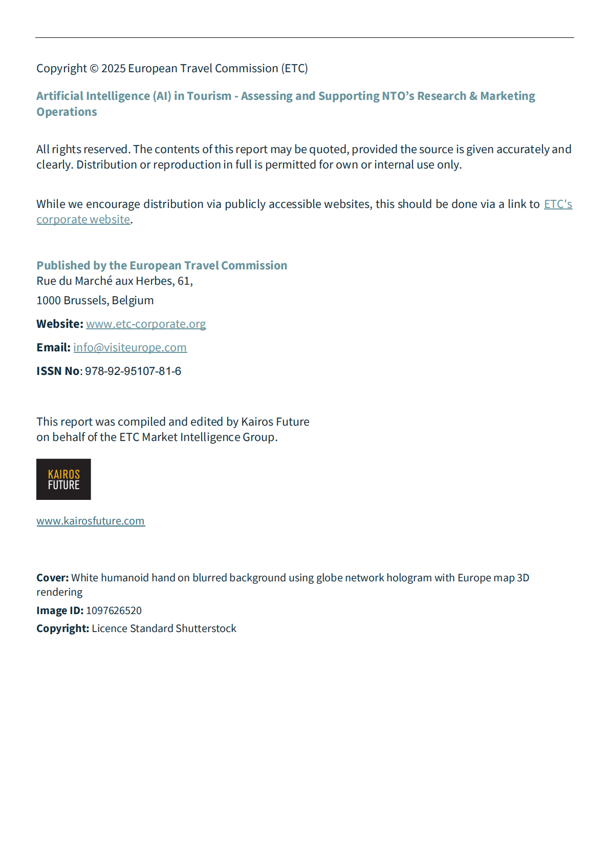欧洲旅游委员会：2025年旅游业人工智能应用报告：评估并支持NTO的研究与营销运营工作（英文版） 第3页