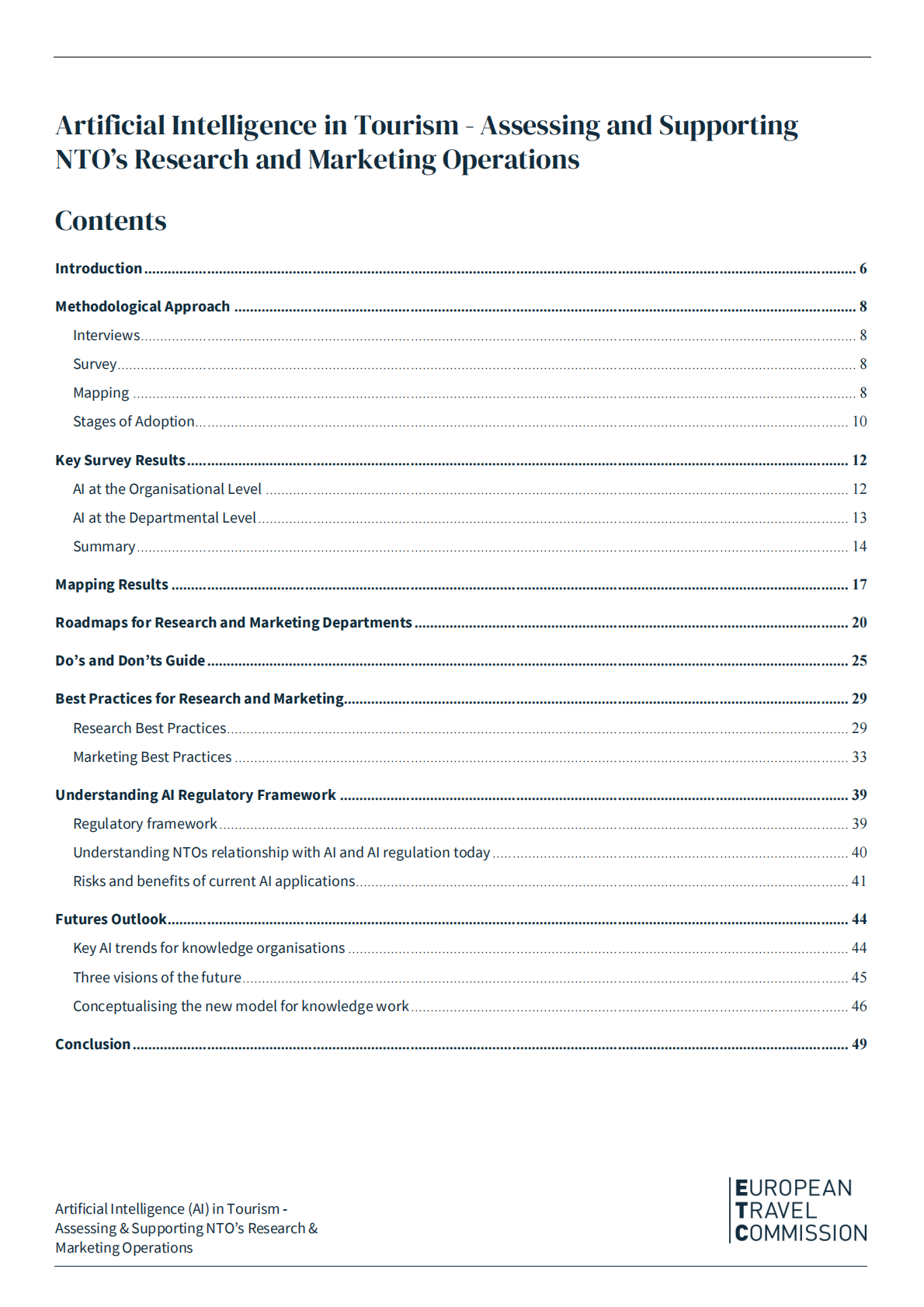 欧洲旅游委员会：2025年旅游业人工智能应用报告：评估并支持NTO的研究与营销运营工作（英文版） 第7页