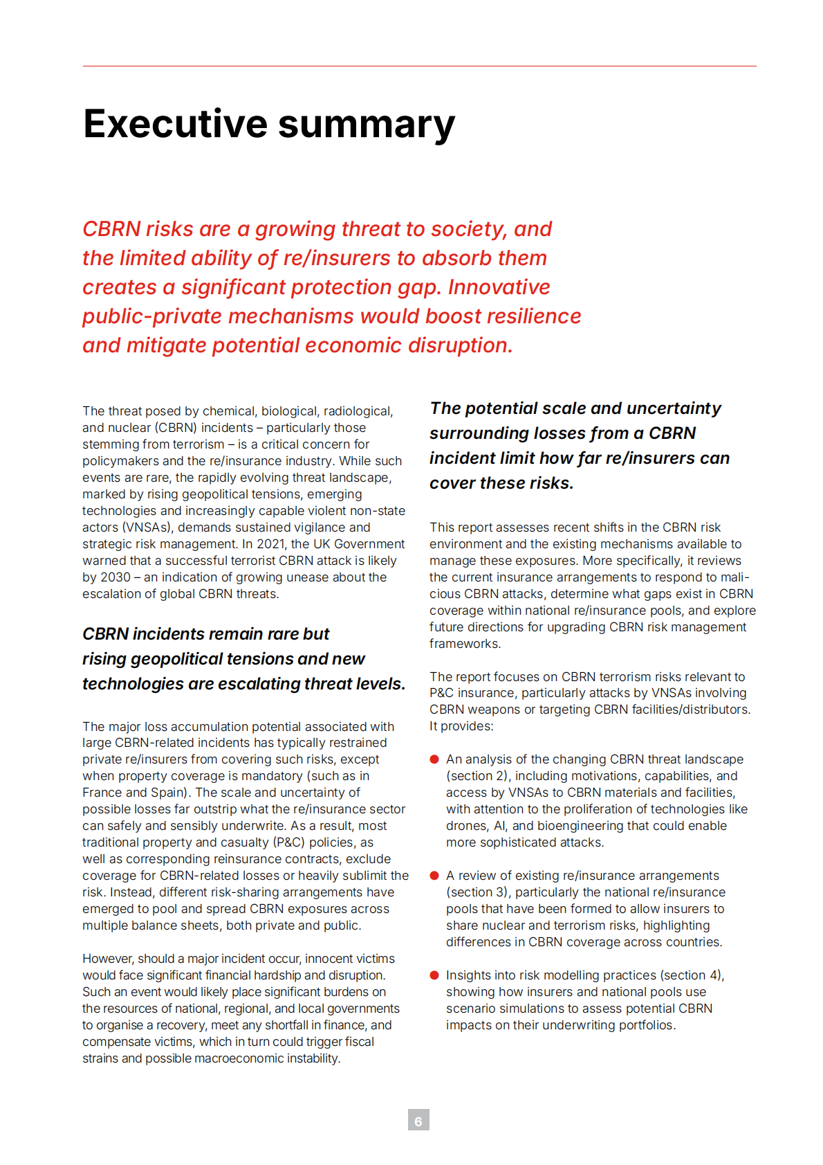 日内瓦协会：2025年保险和化学、生物、放射和核风险报告（英文版） 第8页
