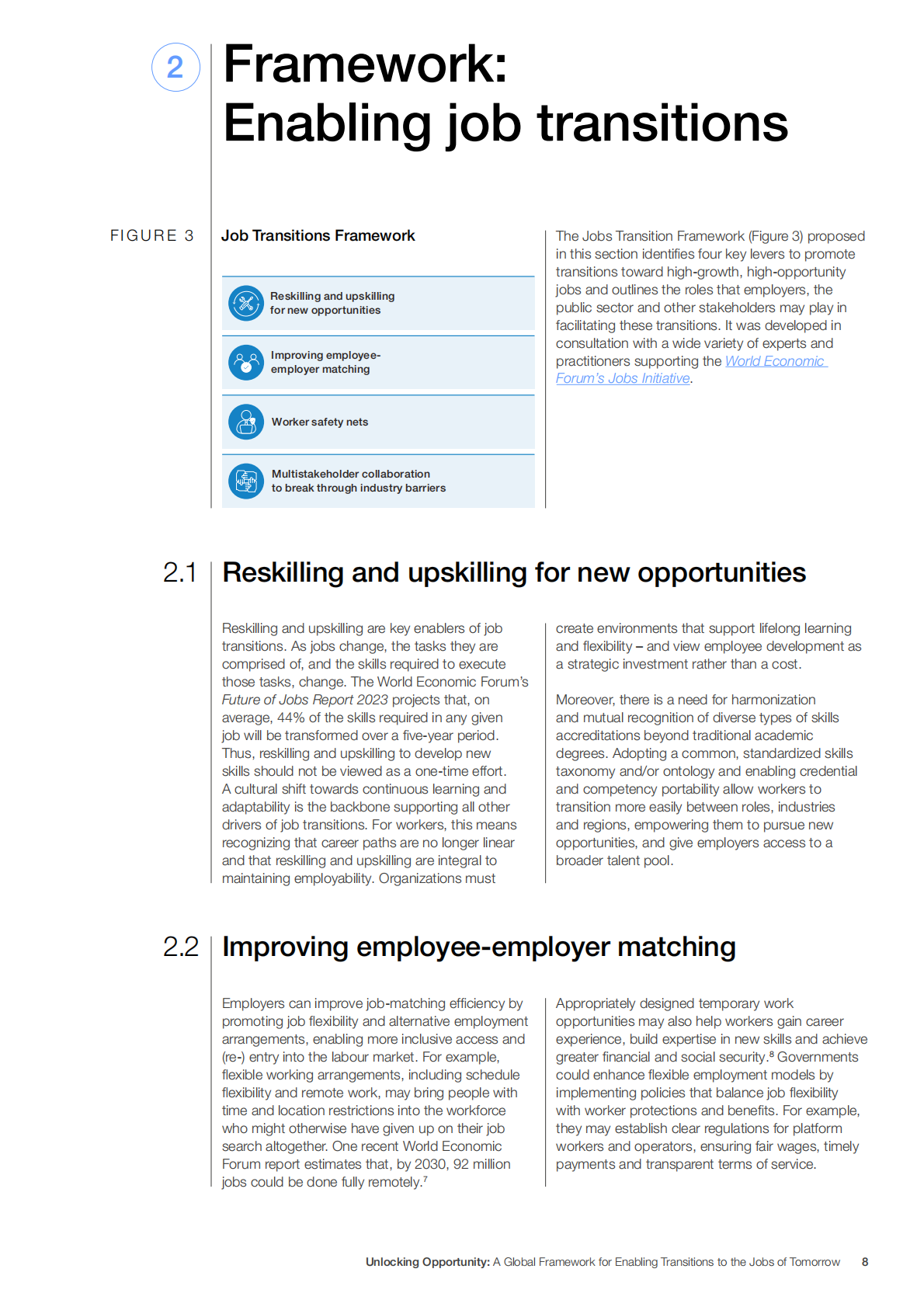 世界经济论坛：2024年解锁机遇：推动向未来工作转型的全球框架报告（英文版） 第8页