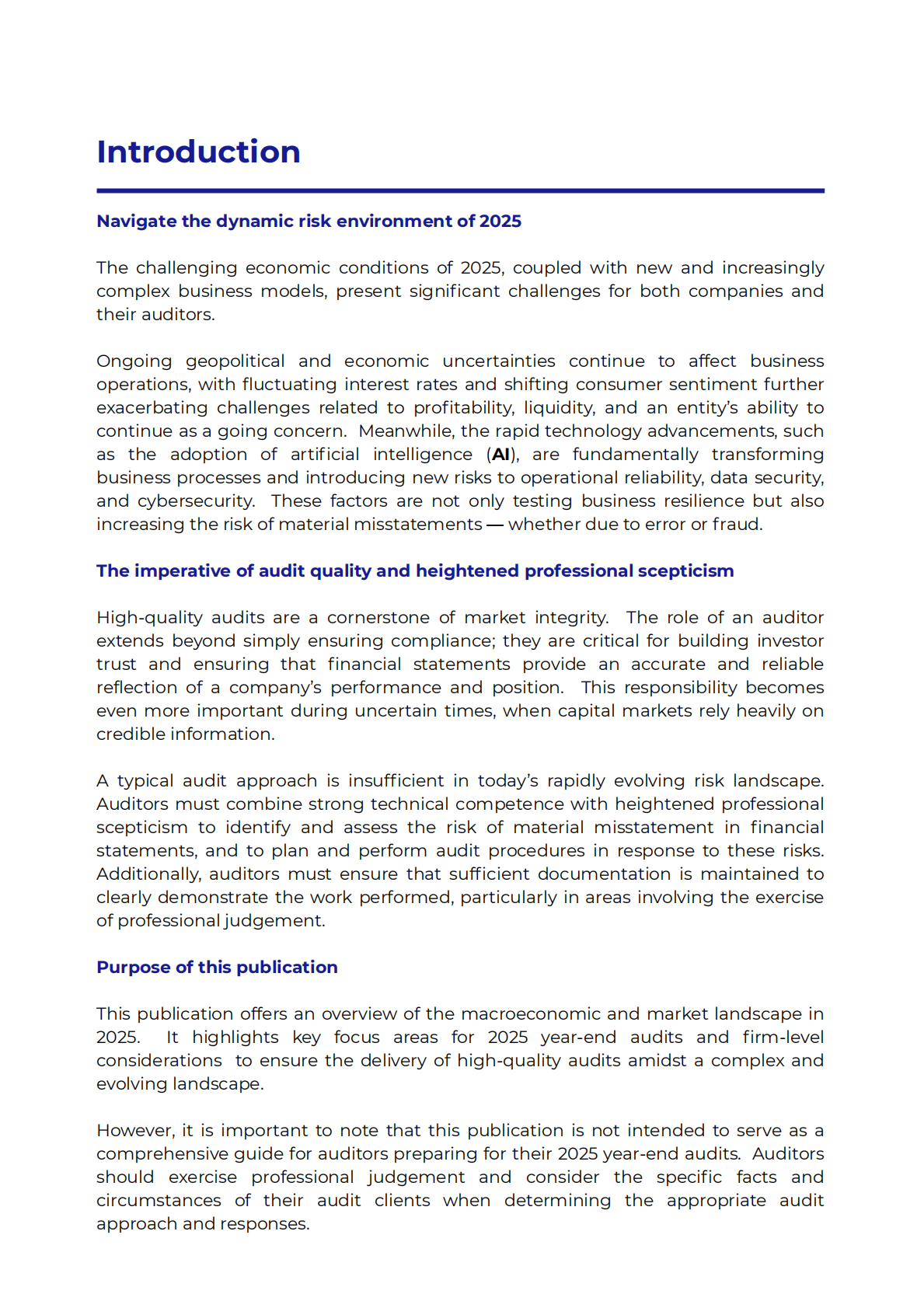 AFRC会计及财务汇报局：审计焦点：2025年年终审计（英文版） 第3页