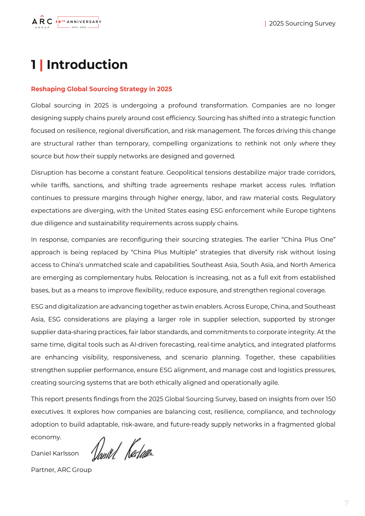 ARC Group：2025全球采购调研报告：数字化转型与智能供应链（英文版） 第7页