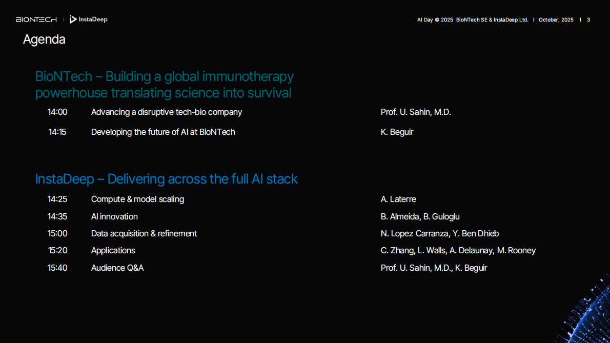 BioNTech_Innovation Series AI Day 2025 第3页
