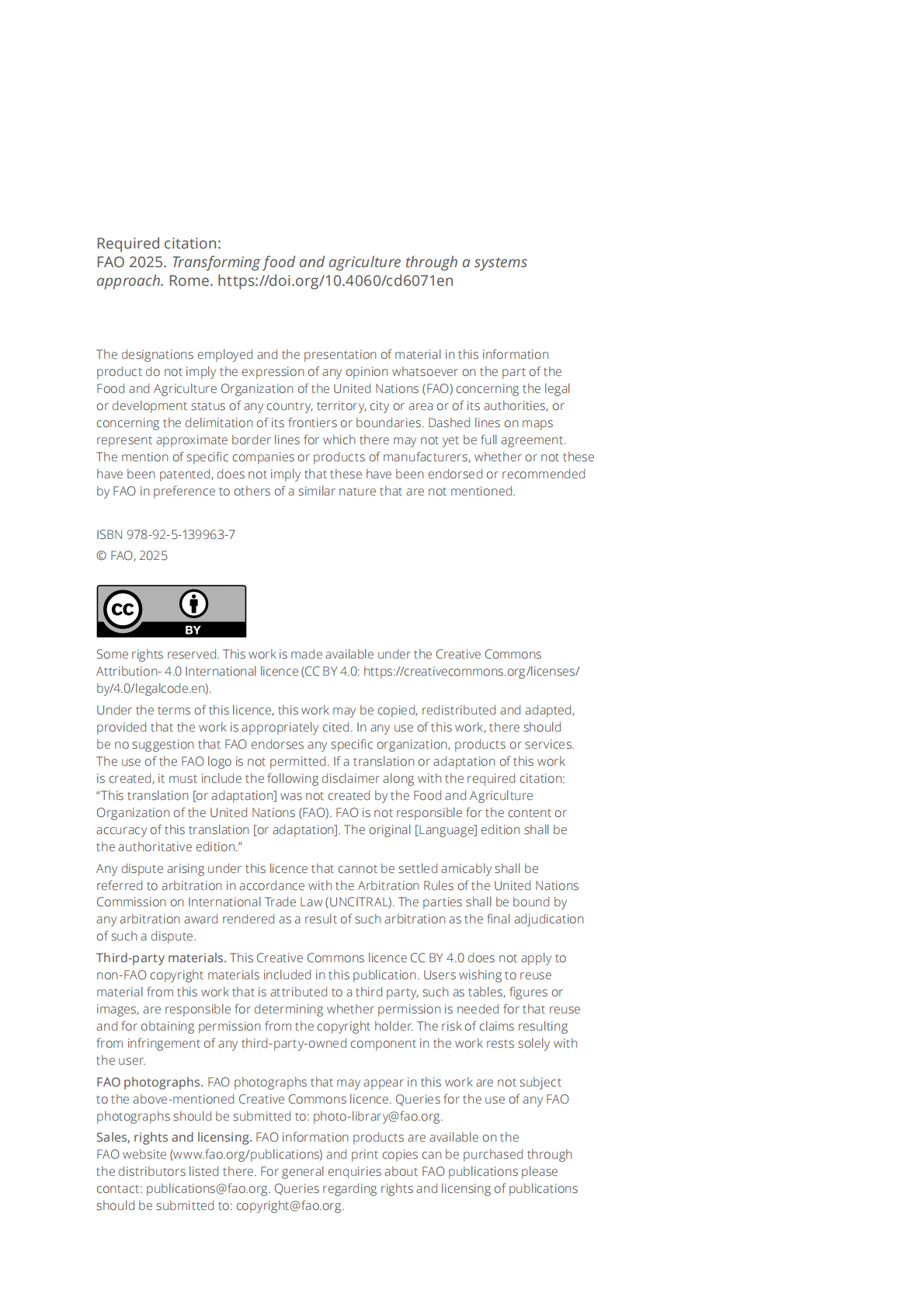 FAO联合国粮农组织：2025年通过系统方法转变粮食和农业报告（英文版） 第4页
