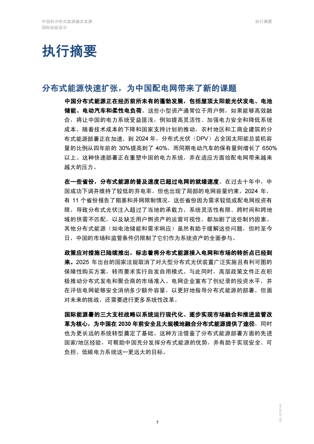 IEA国际能源署：2025年中国的分布式能源融合发展：国际经验启示报告 第7页