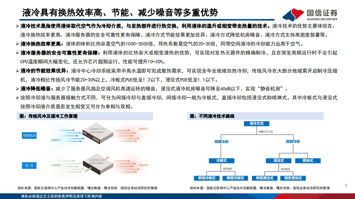 国信证券：国信化工·数据中心及AI服务器液冷冷却液行业分析框架 第8页