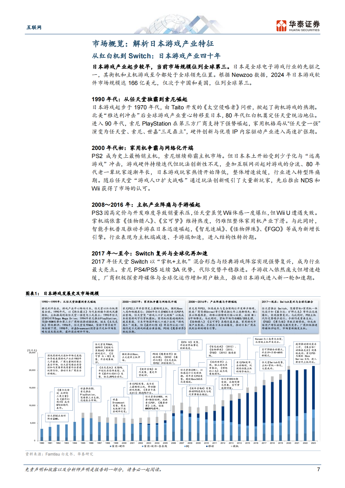 华泰证券：互联网行业：日本游戏行业洞察，穿越周期之道 第7页