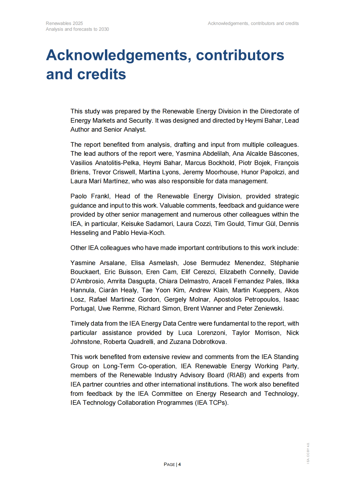 IEA国际能源署：2025年可再生能源报告-分析和预测至2030（英文版） 第4页