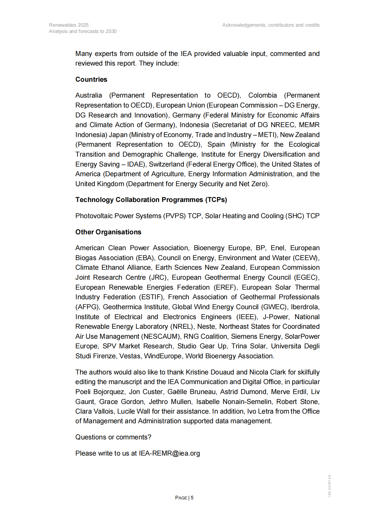 IEA国际能源署：2025年可再生能源报告-分析和预测至2030（英文版） 第5页