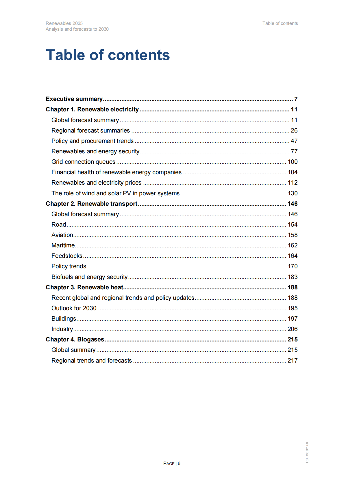 IEA国际能源署：2025年可再生能源报告-分析和预测至2030（英文版） 第6页