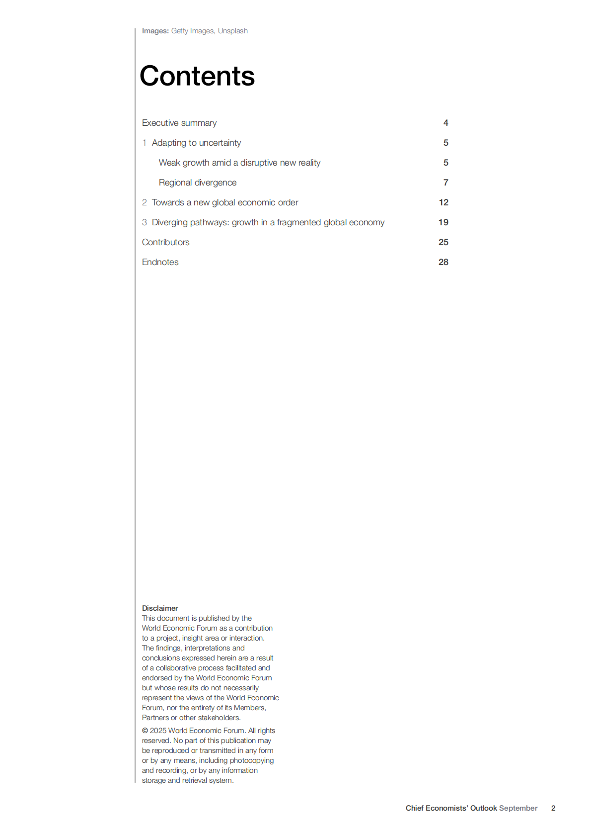 2025年首席经济学家展望报告--九月刊（英文） 第2页
