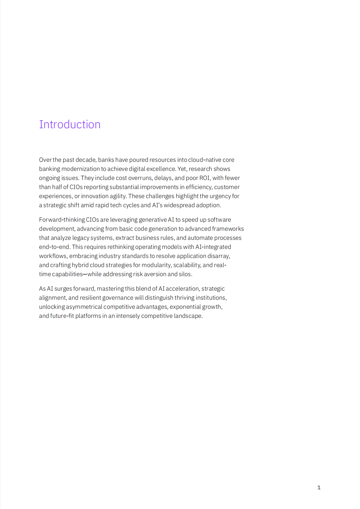 IBM商业价值研究所：2025年创造者之声：核心银行系统现代化与全企业AI应用研究报告（英文版） 第3页