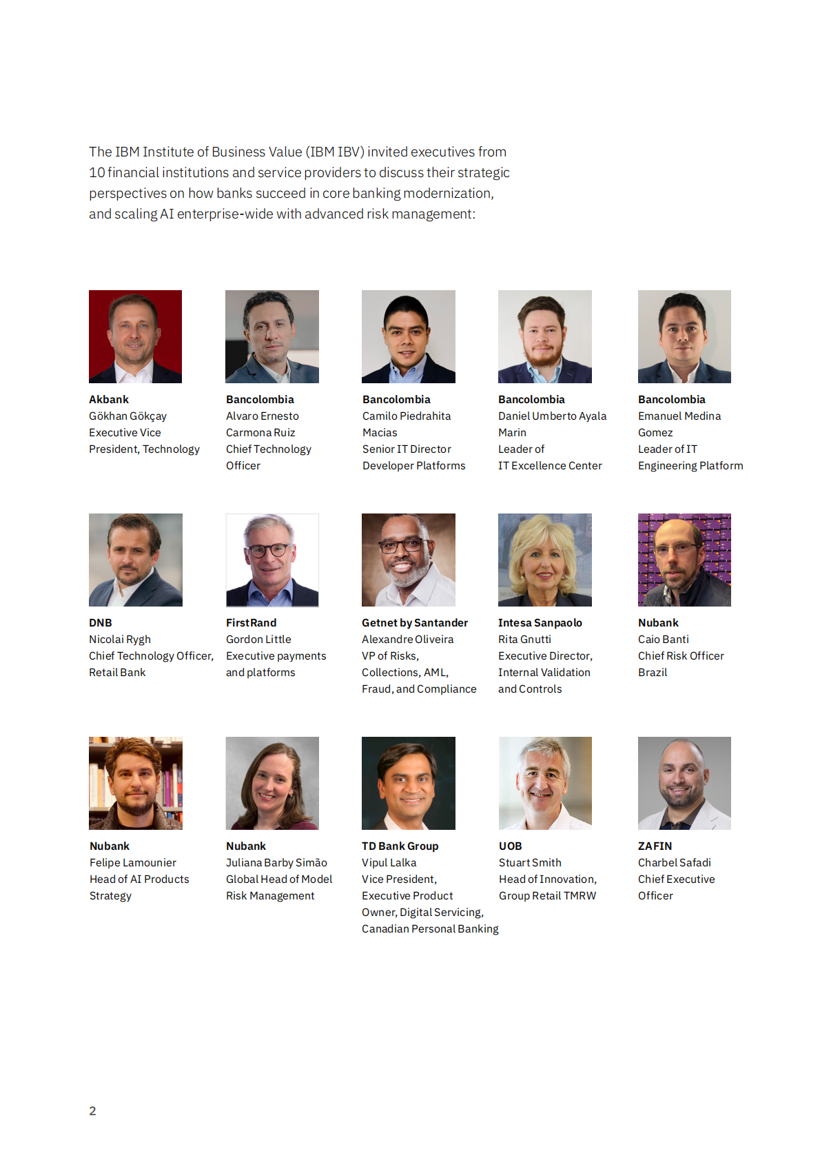 IBM商业价值研究所：2025年创造者之声：核心银行系统现代化与全企业AI应用研究报告（英文版） 第4页